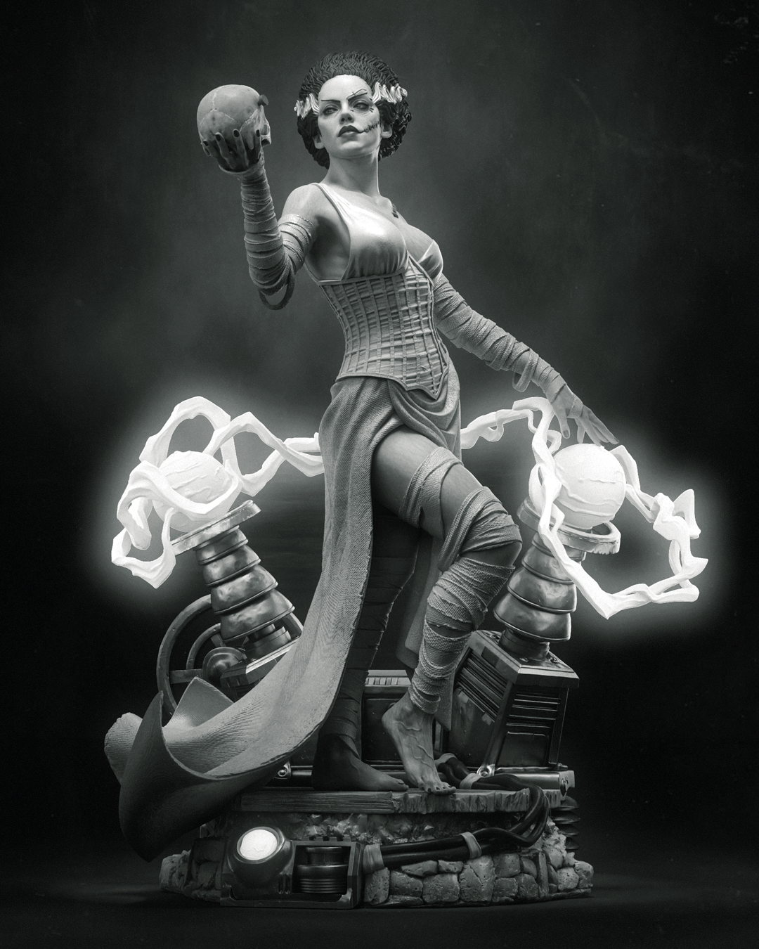 Bride of Frankenstein - 3D Printed Model Kit - 6 and 9 Scale