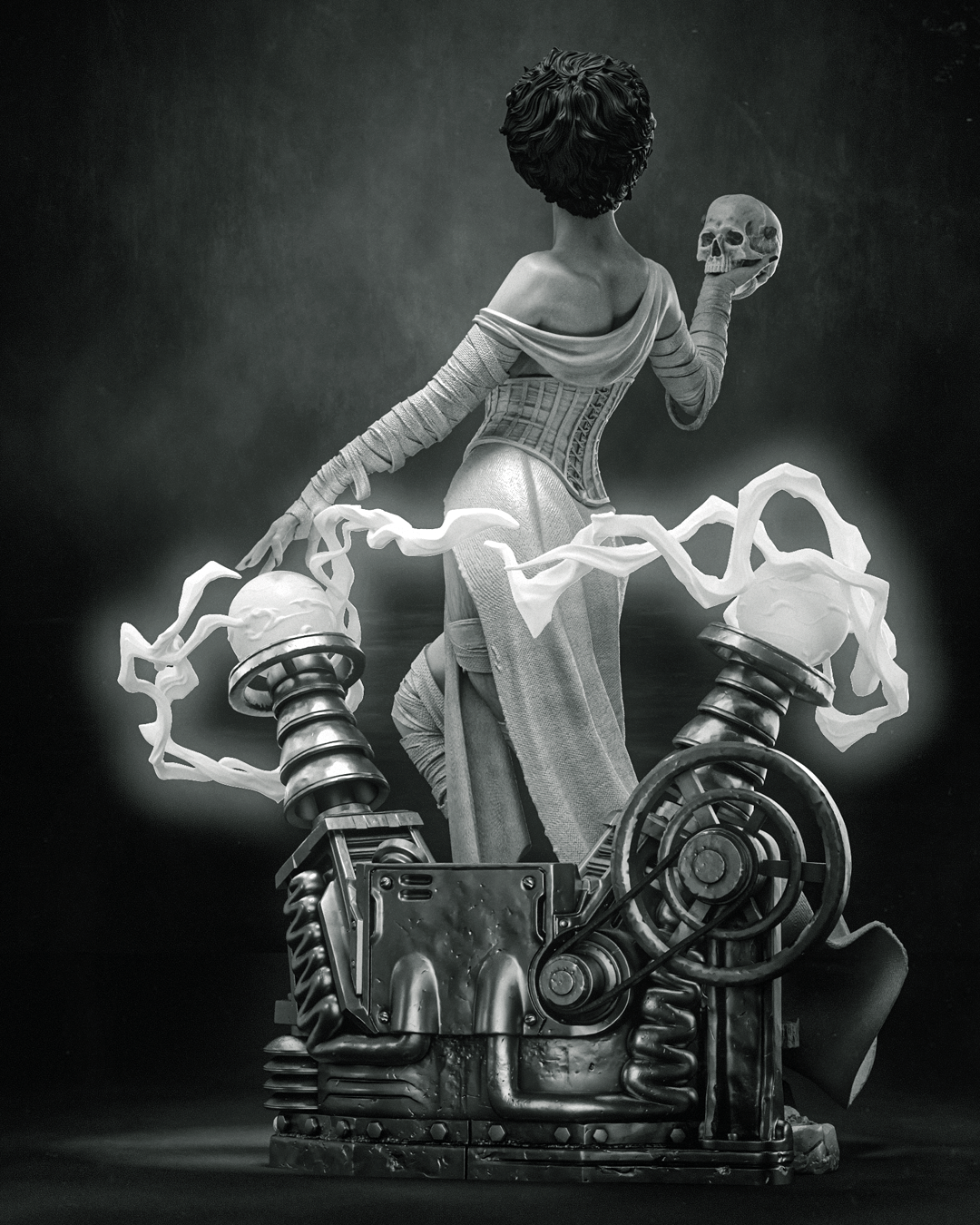 Bride of Frankenstein - 3D Printed Model Kit - 6 and 9 Scale