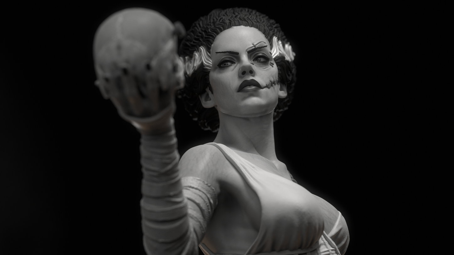 Bride of Frankenstein - 3D Printed Model Kit - 6 and 9 Scale