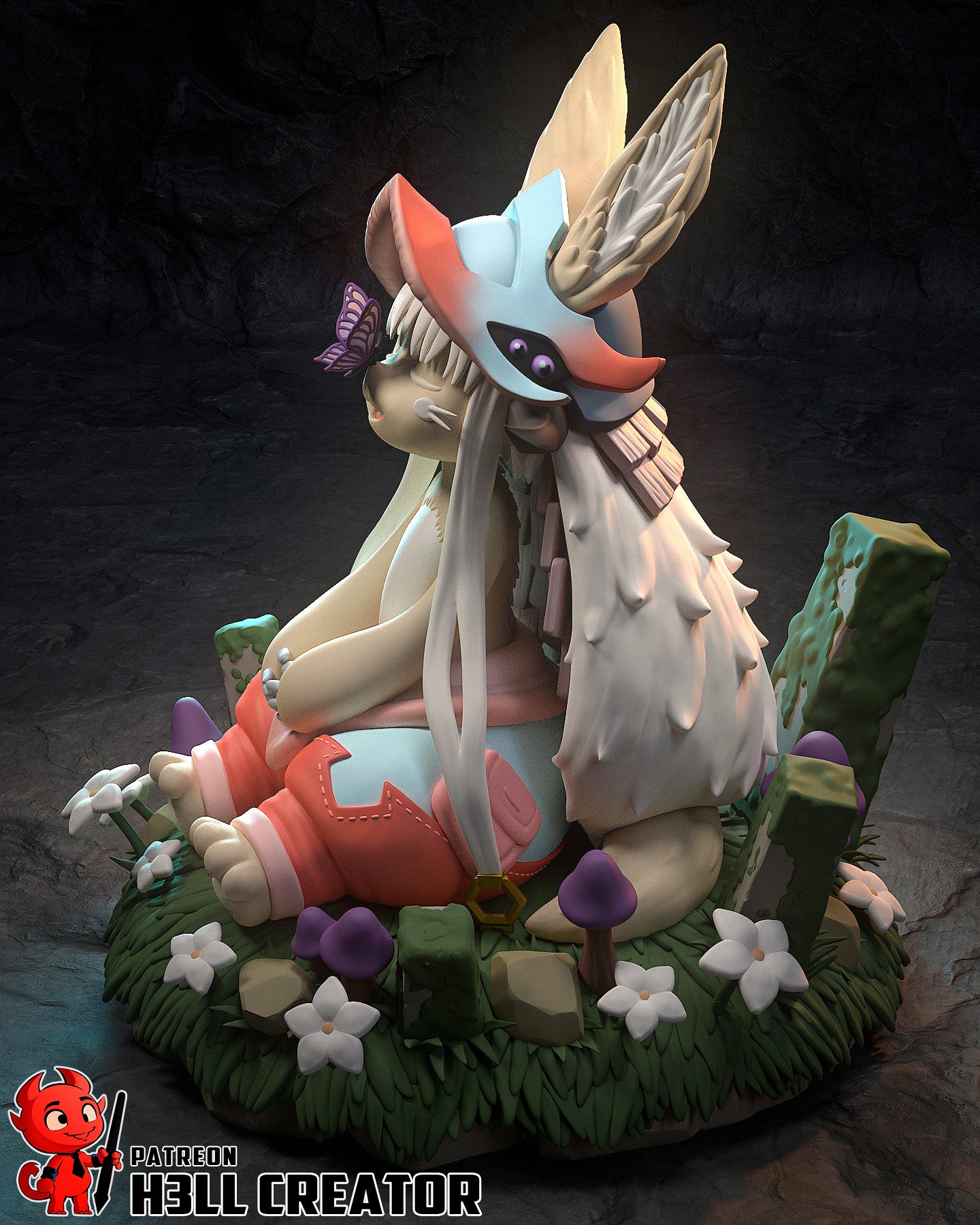 Nanachi (Made in Abyss) - 3D Printed 1:10 Fan Art Model Kit