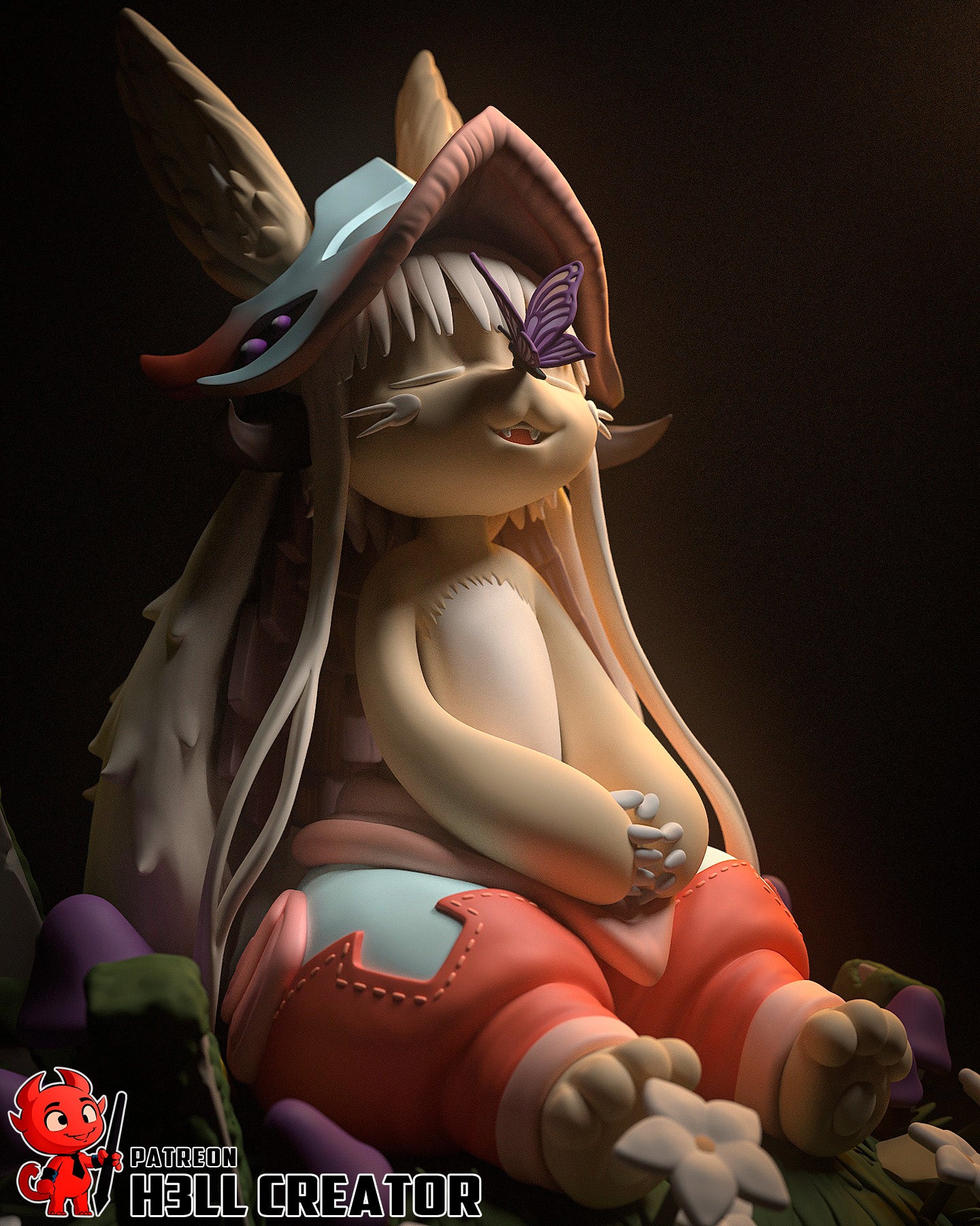 Nanachi (Made in Abyss) - 3D Printed 1:10 Fan Art Model Kit
