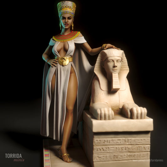 Nefertiti with Sphinx - 3D Model Kit