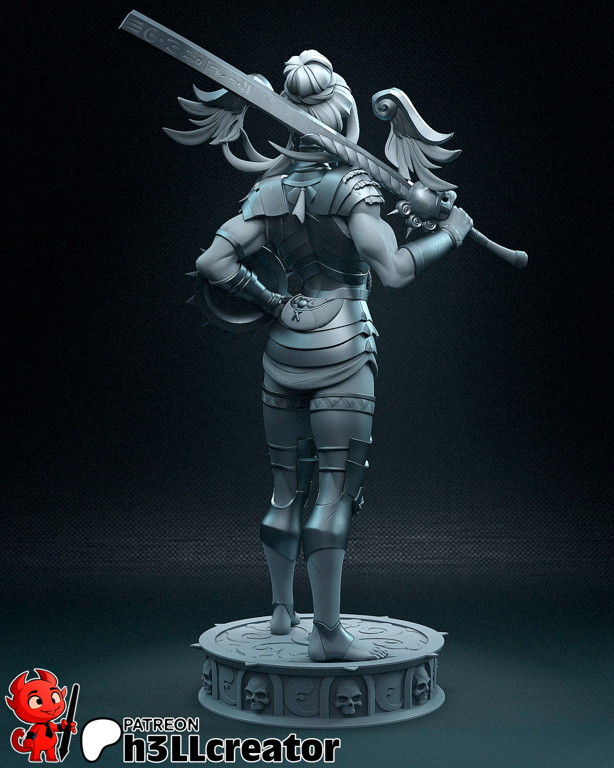 Nemisis -3D Printed Statue Model Kit- 12 Scale  Statue / Bust
