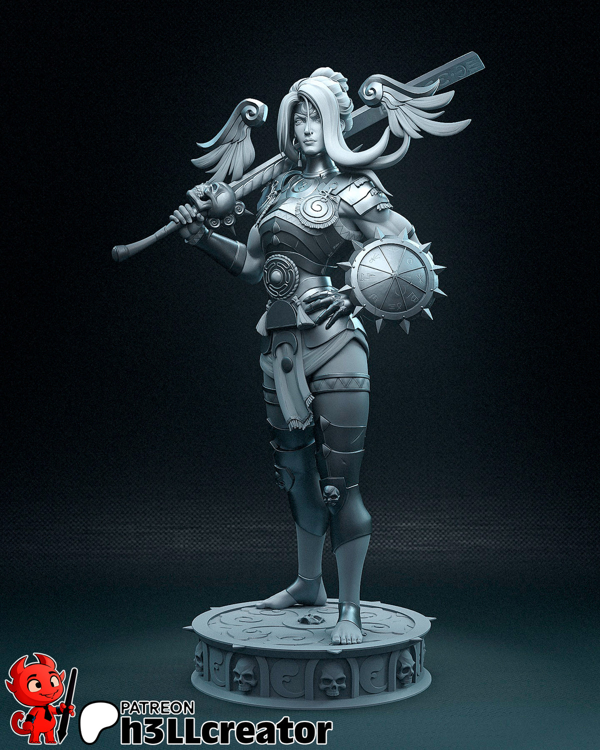 Nemisis -3D Printed Statue Model Kit- 12 Scale  Statue / Bust
