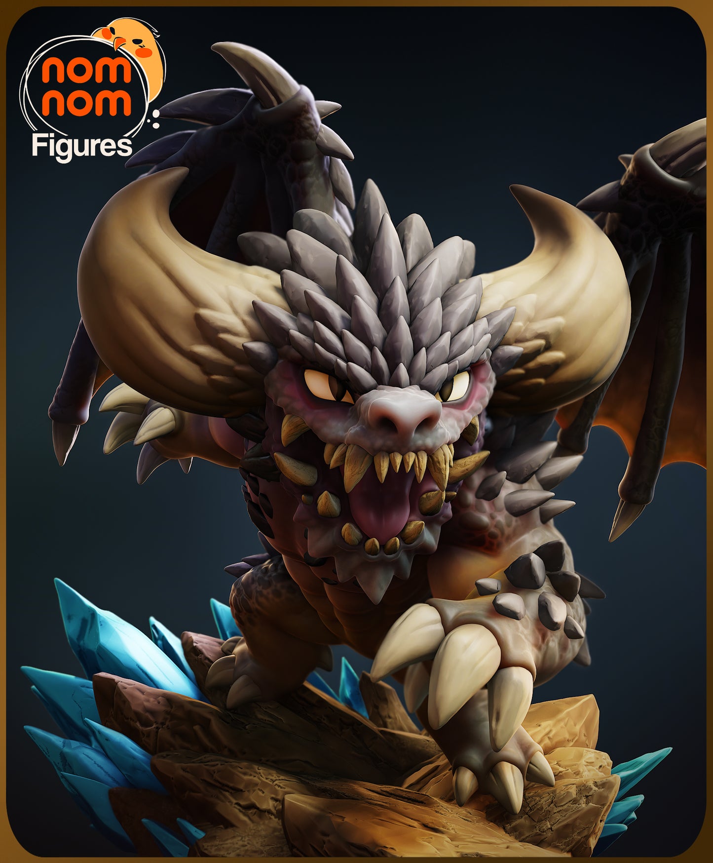 Nergigante (Monster Hunter) 3d Printed Model Kit - Chibi