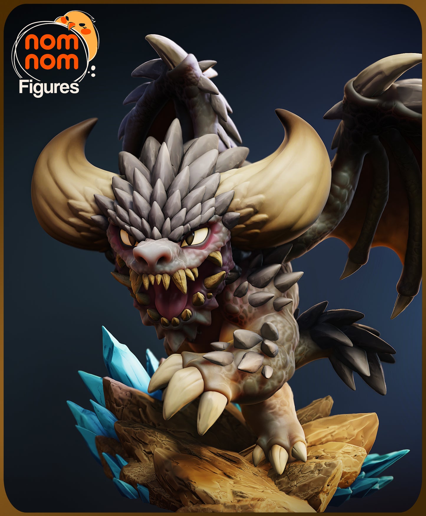 Nergigante (Monster Hunter) 3d Printed Model Kit - Chibi