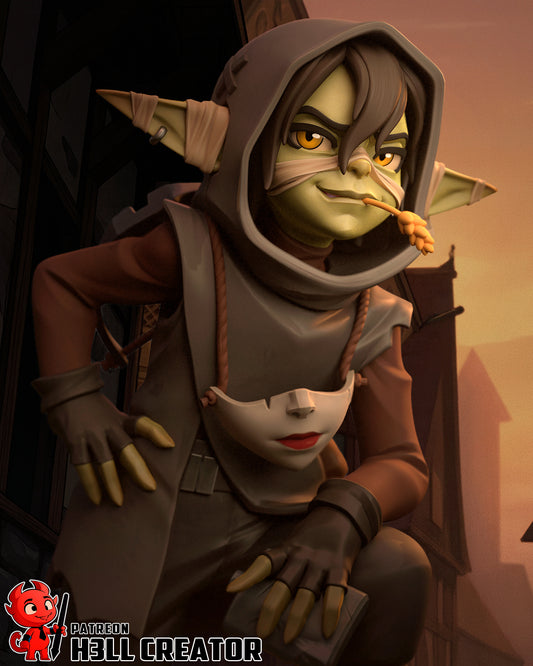 Nott the Brave 3D Printed Statue  or Bust Model Kit - 1:10 Scale