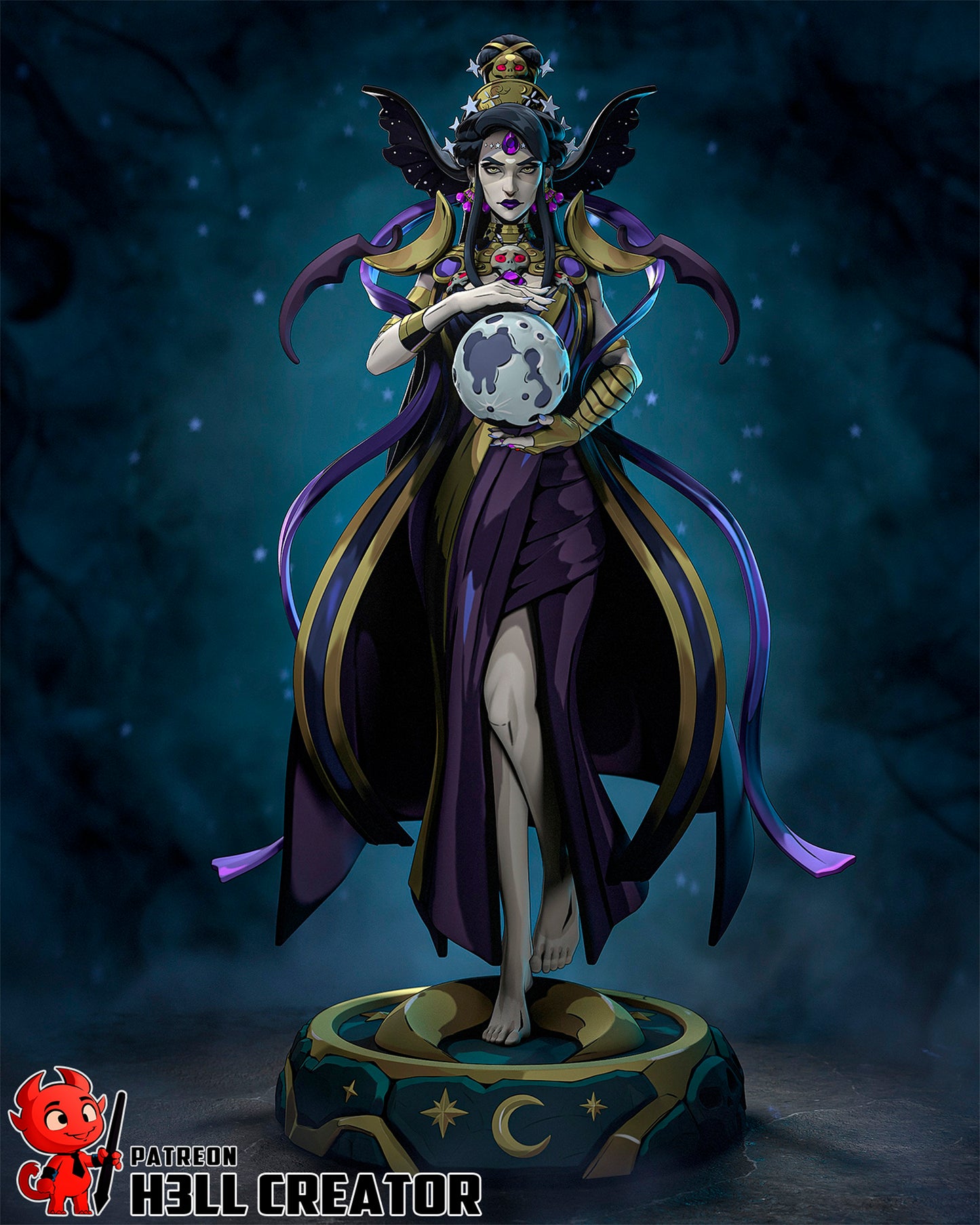 Nyx- 3D Printed Statue - 10 Scale Model Kit