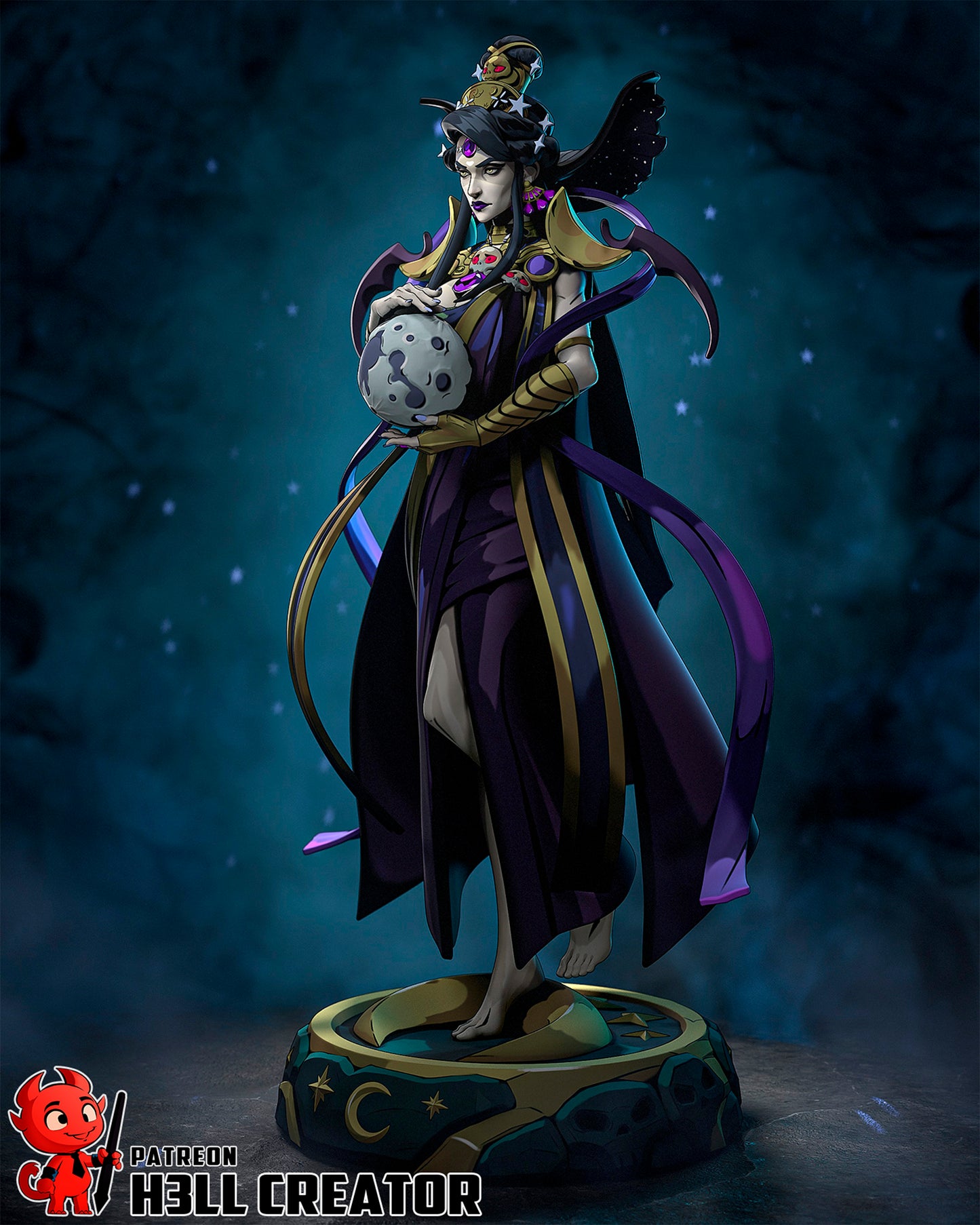 Nyx- 3D Printed Statue - 10 Scale Model Kit