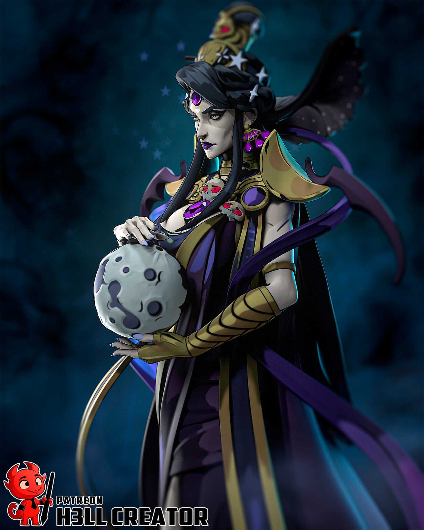 Nyx- 3D Printed Statue - 10 Scale Model Kit