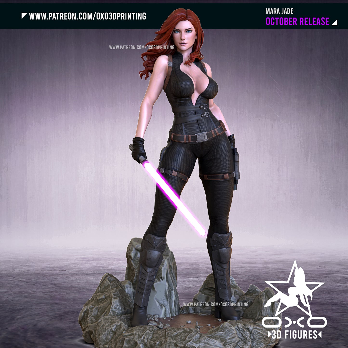 Mara Jade Skywalker - 3D Printed Model Statue Kit