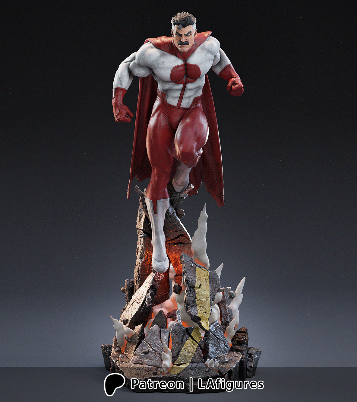 Omni-Man (Invincible) Statue - Fan Art 10 scale 3D Print Kit