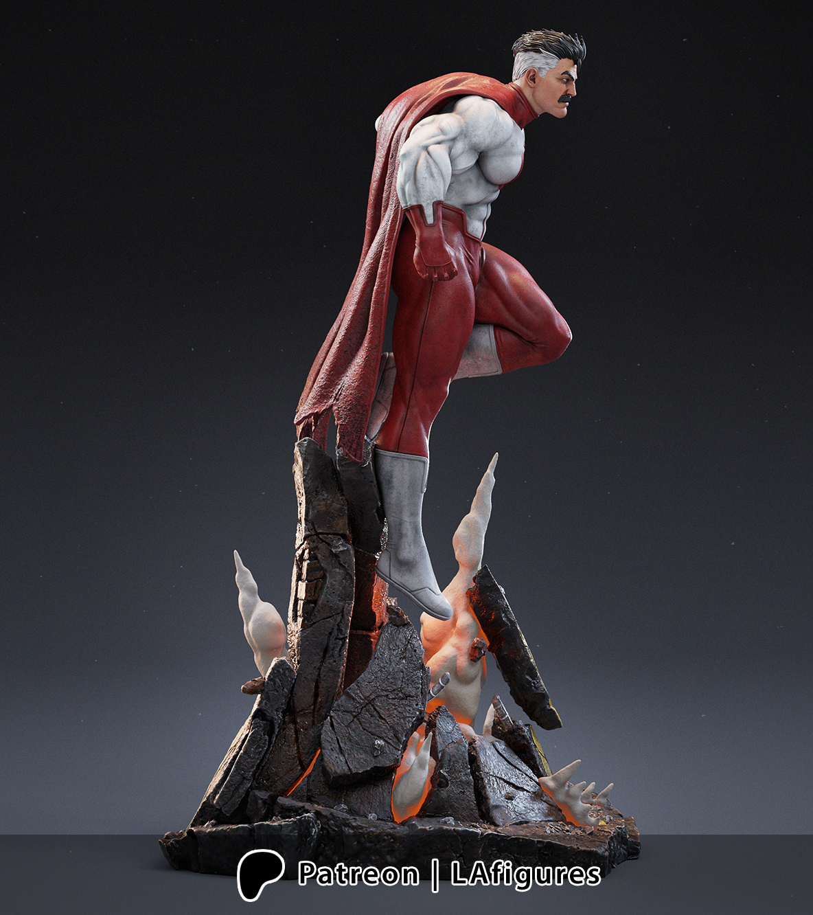 Omni-Man (Invincible) Statue - Fan Art 10 scale 3D Print Kit