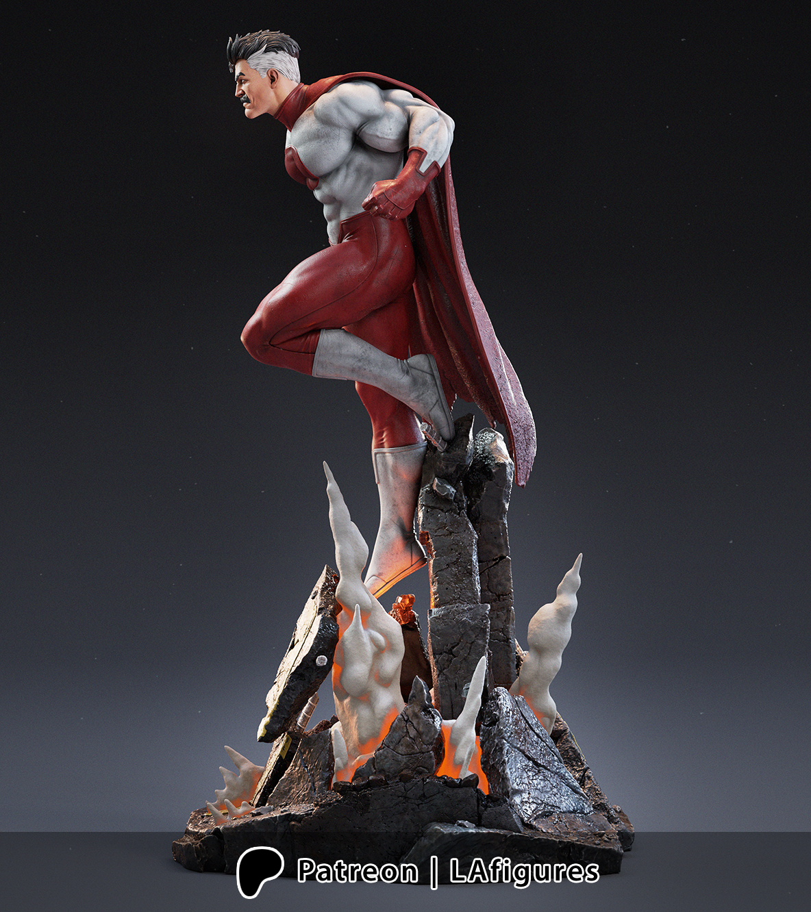 Omni-Man (Invincible) Statue - Fan Art 10 scale 3D Print Kit