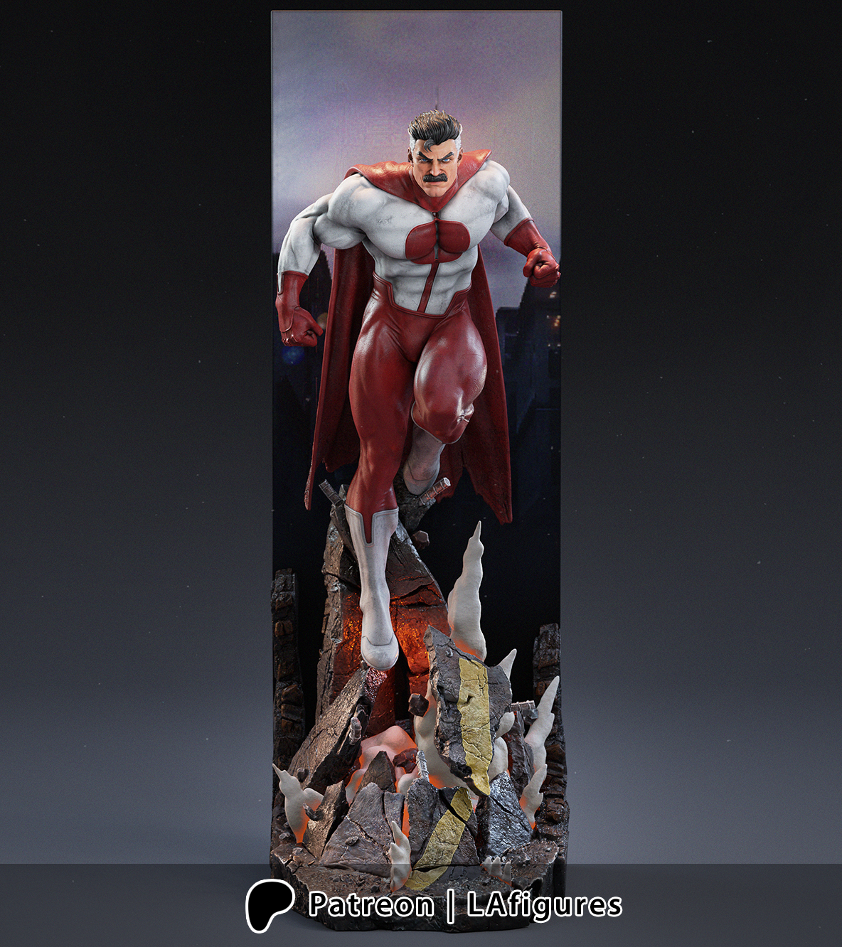 Omni-Man (Invincible) Statue - Fan Art 10 scale 3D Print Kit