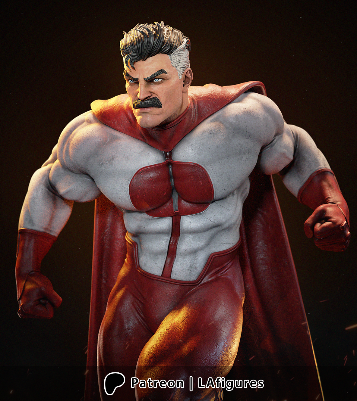 Omni-Man (Invincible) Statue - Fan Art 10 scale 3D Print Kit