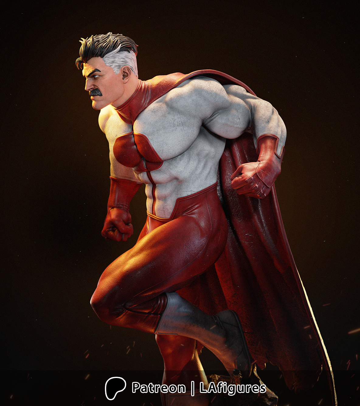 Omni-Man (Invincible) Statue - Fan Art 10 scale 3D Print Kit