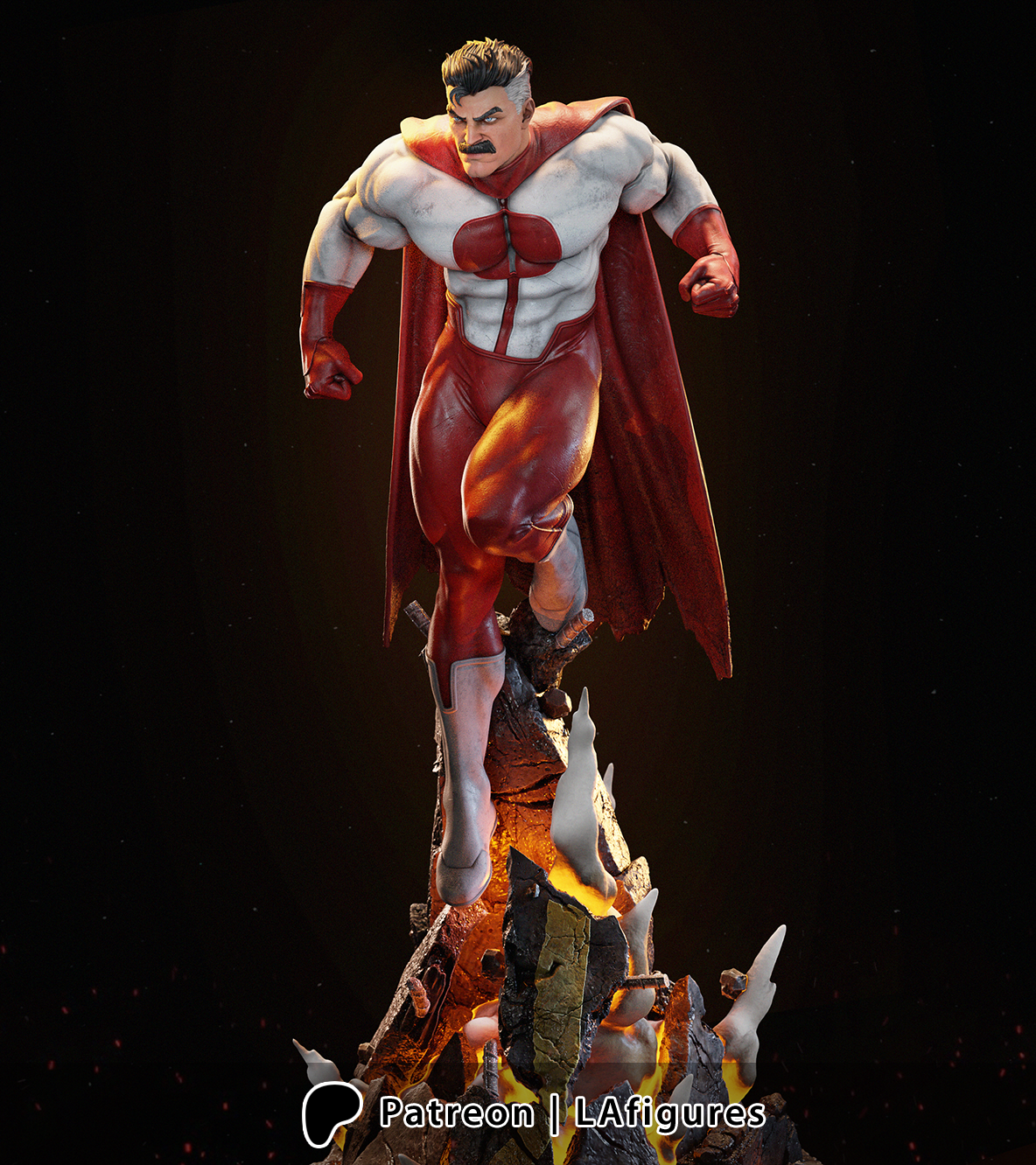 Omni-Man (Invincible) Statue - Fan Art 10 scale 3D Print Kit