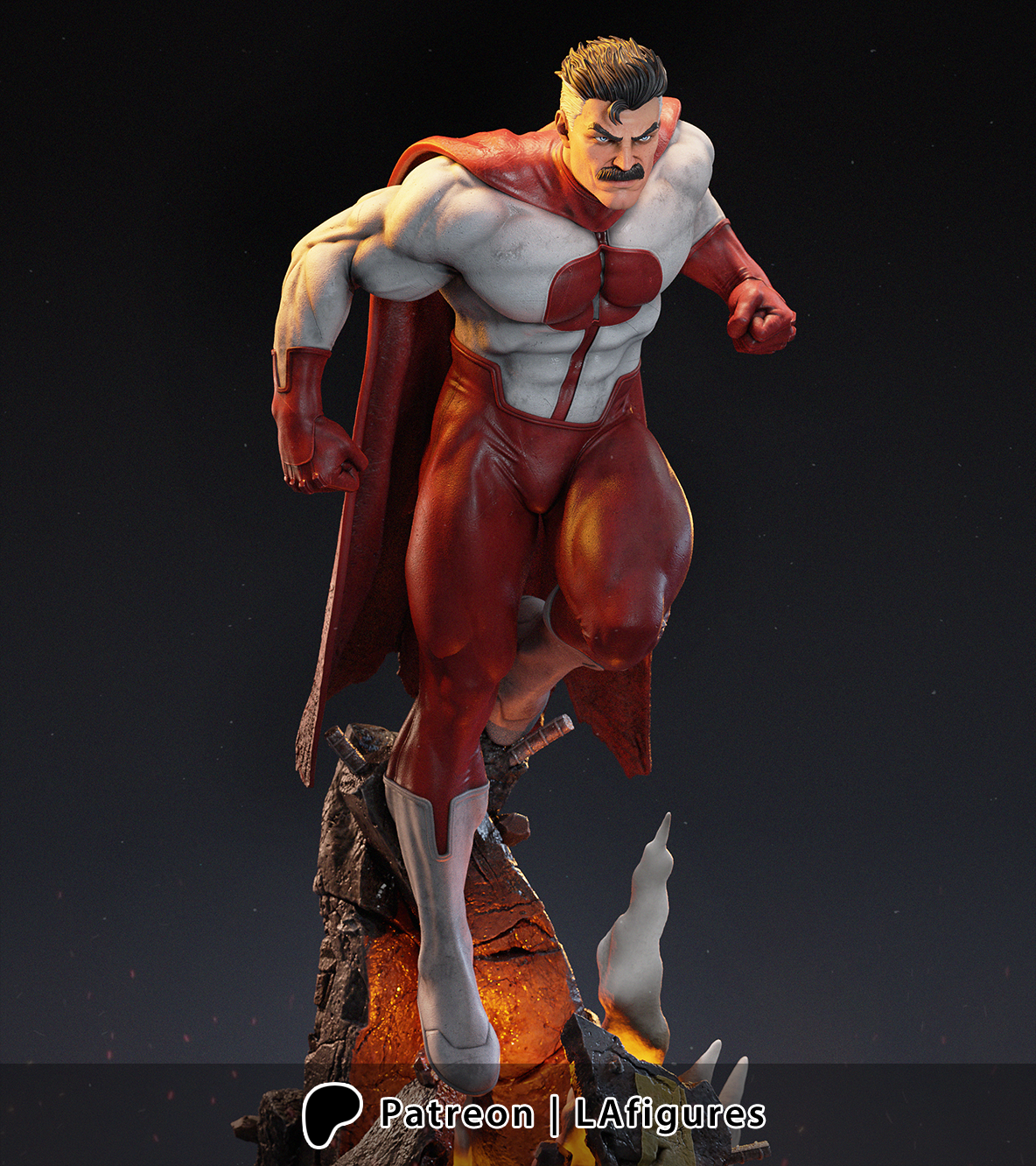 Omni-Man (Invincible) Statue - Fan Art 10 scale 3D Print Kit