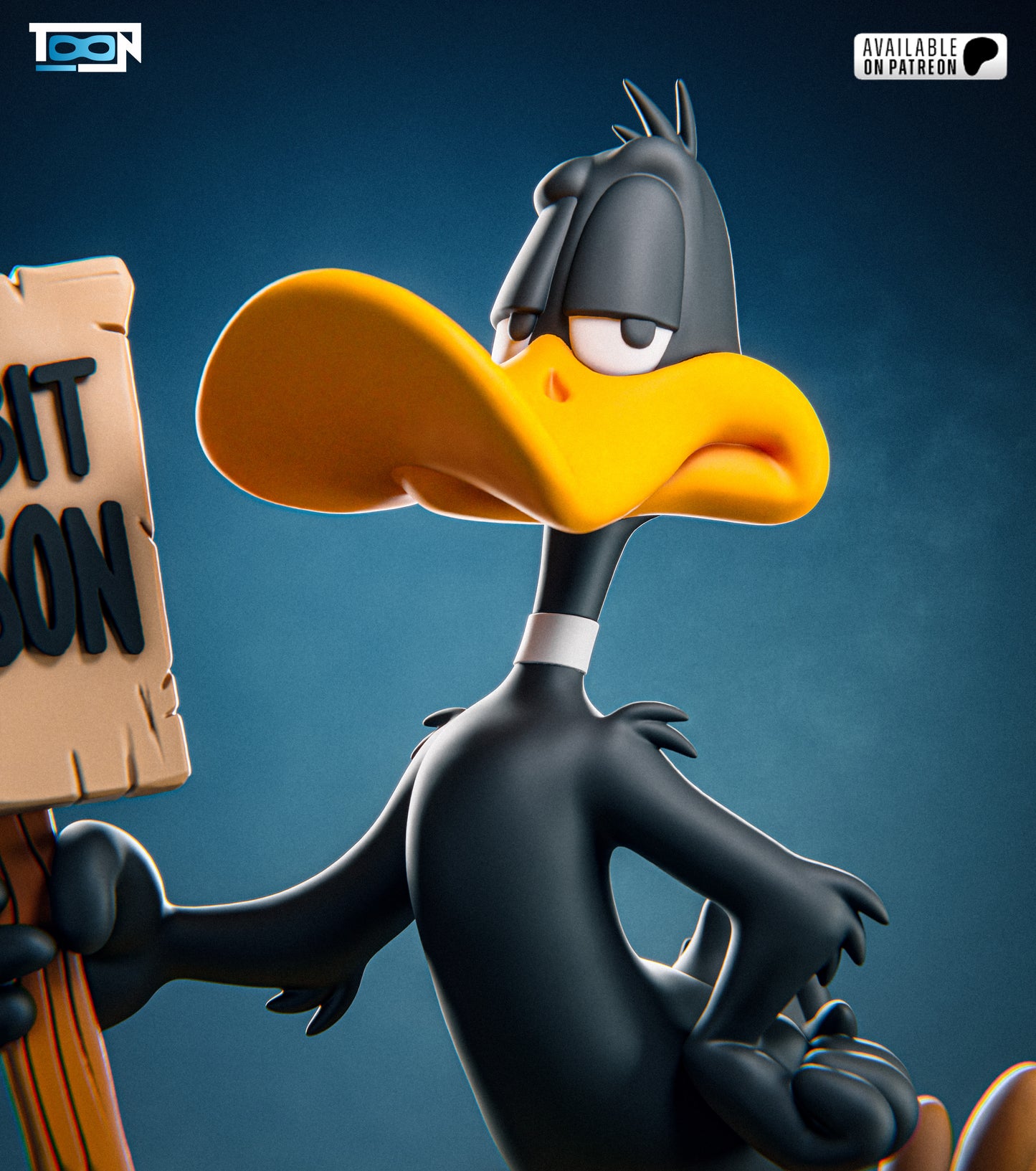 Daffy Duck (Looney Tunes) - 3D Printed Model Kit 1:6 Scale