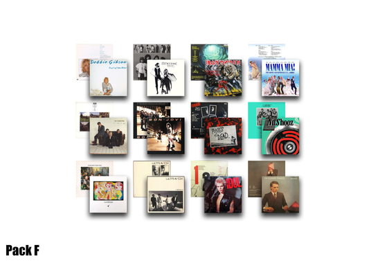 12 X Miniature Record LP Album Covers Various. Pack F Dolls house accessories