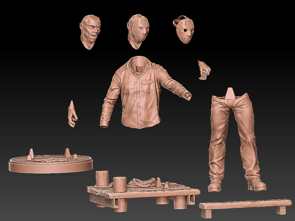 Jason- 3D Printed Statue model kit