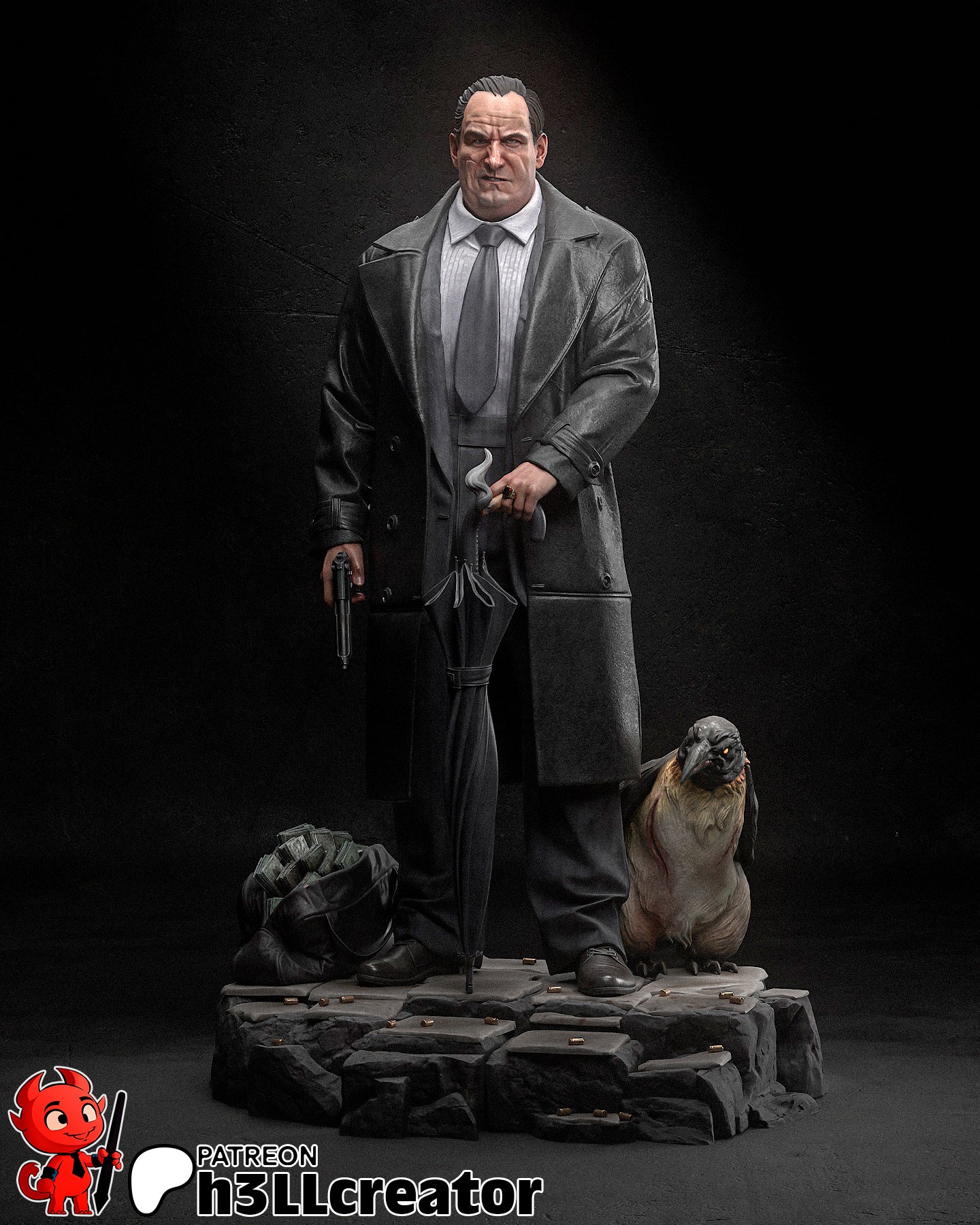 The Penguin Sculpture / Bust - 12 Scale