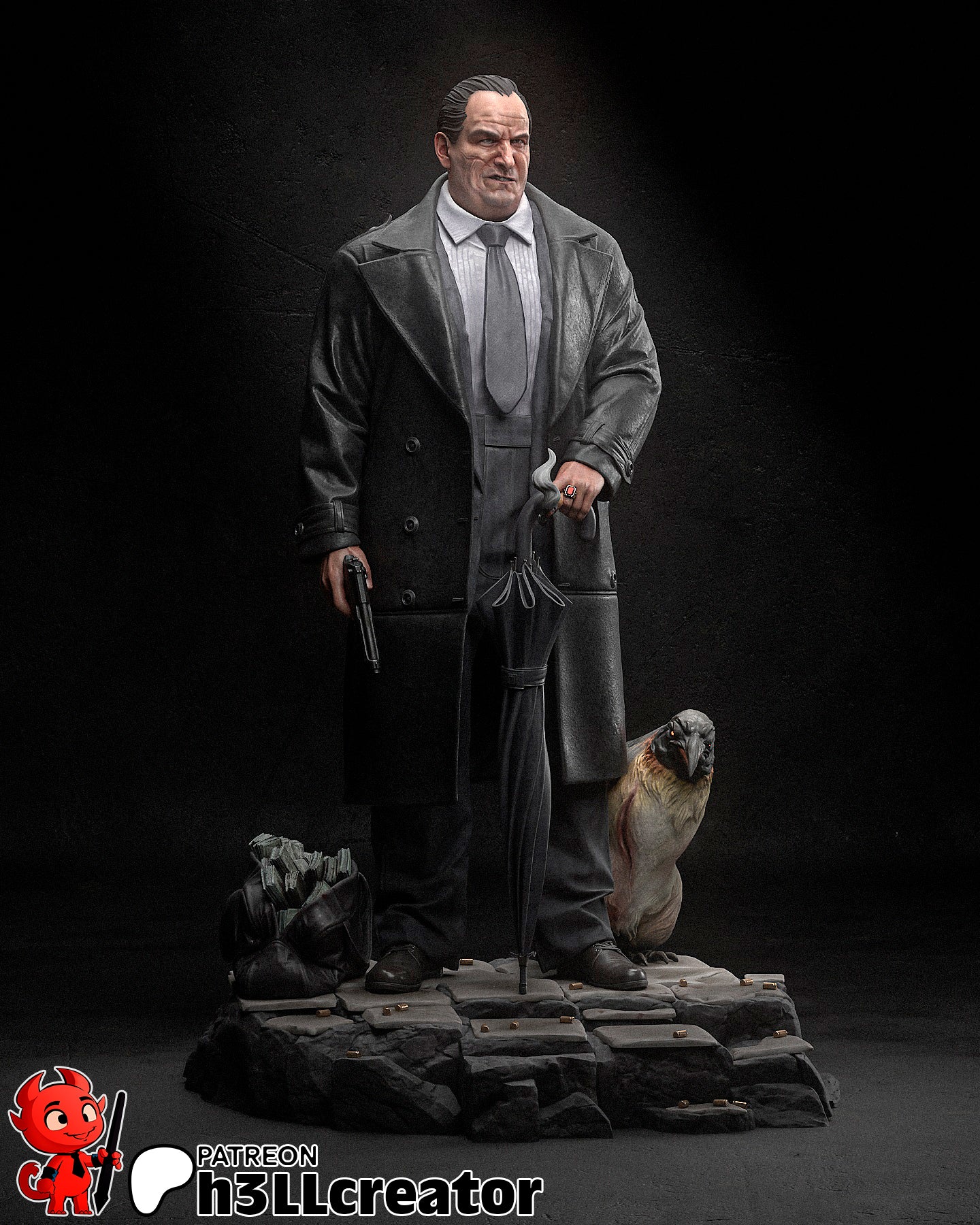 The Penguin Sculpture / Bust - 12 Scale