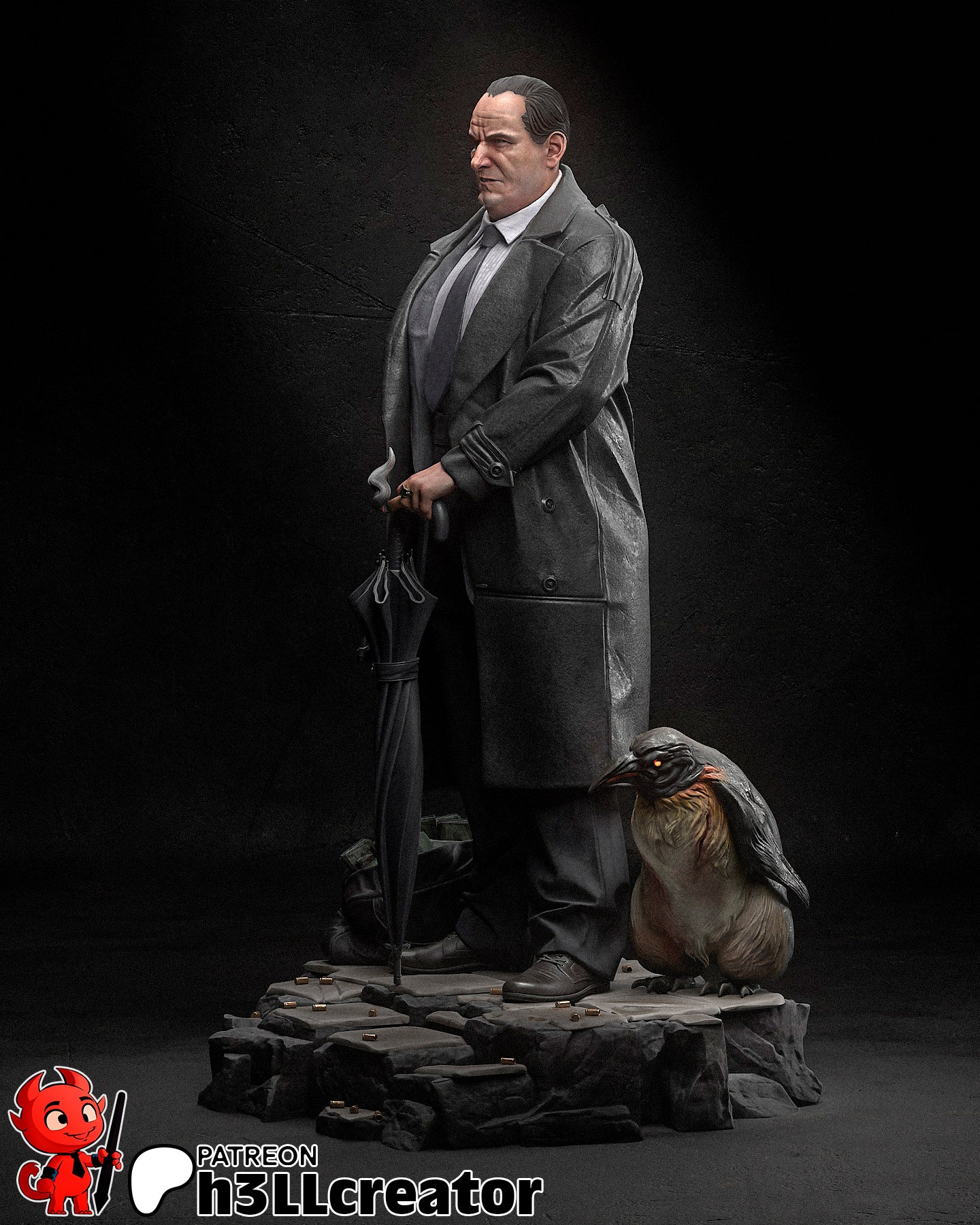 The Penguin Sculpture / Bust - 12 Scale