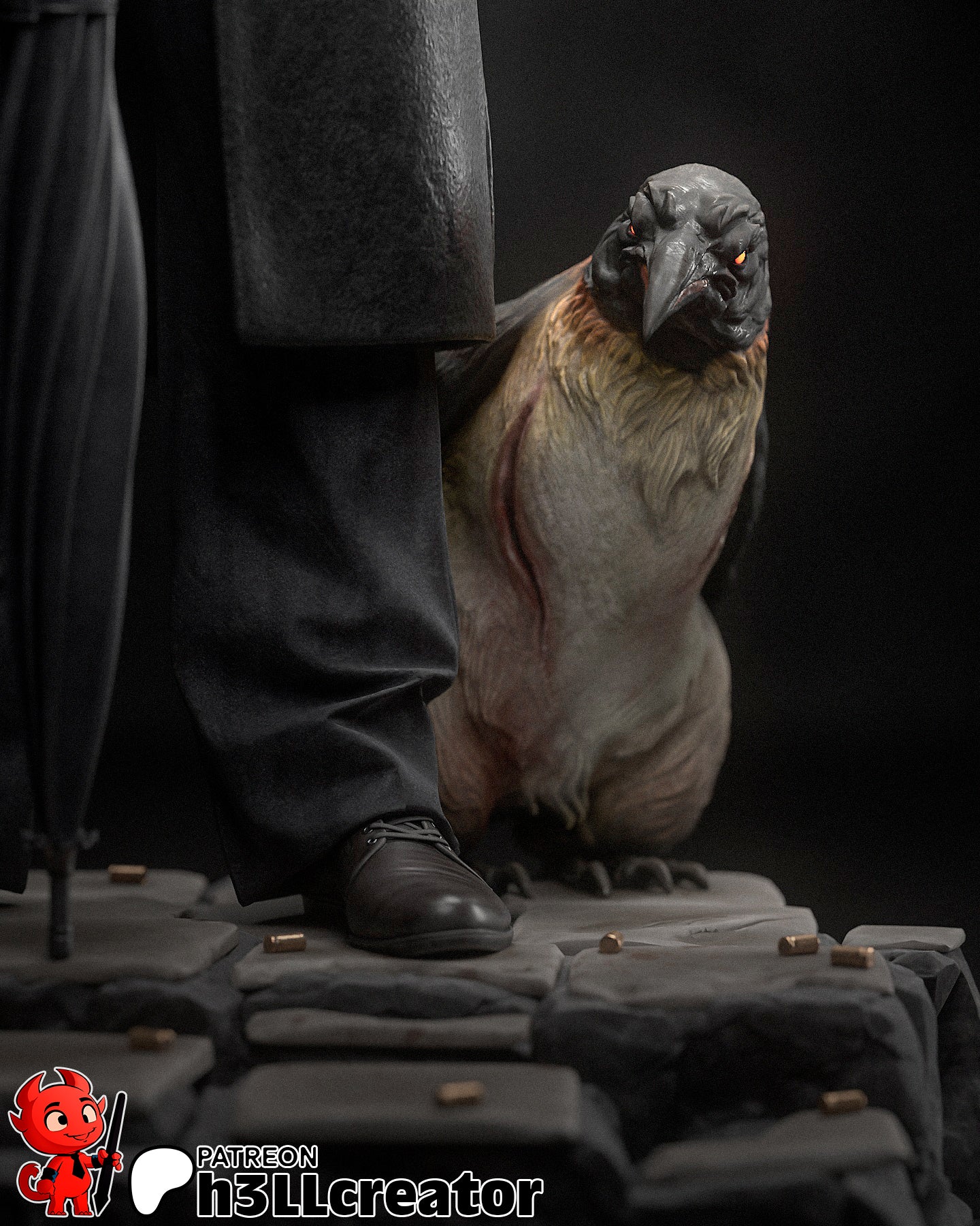 The Penguin Sculpture / Bust - 12 Scale
