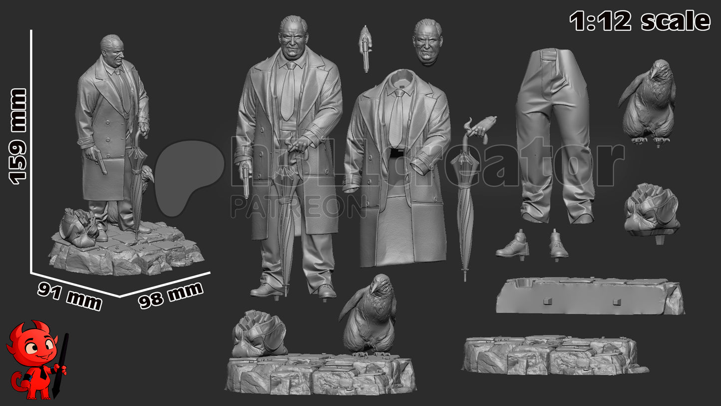 The Penguin Sculpture / Bust - 12 Scale