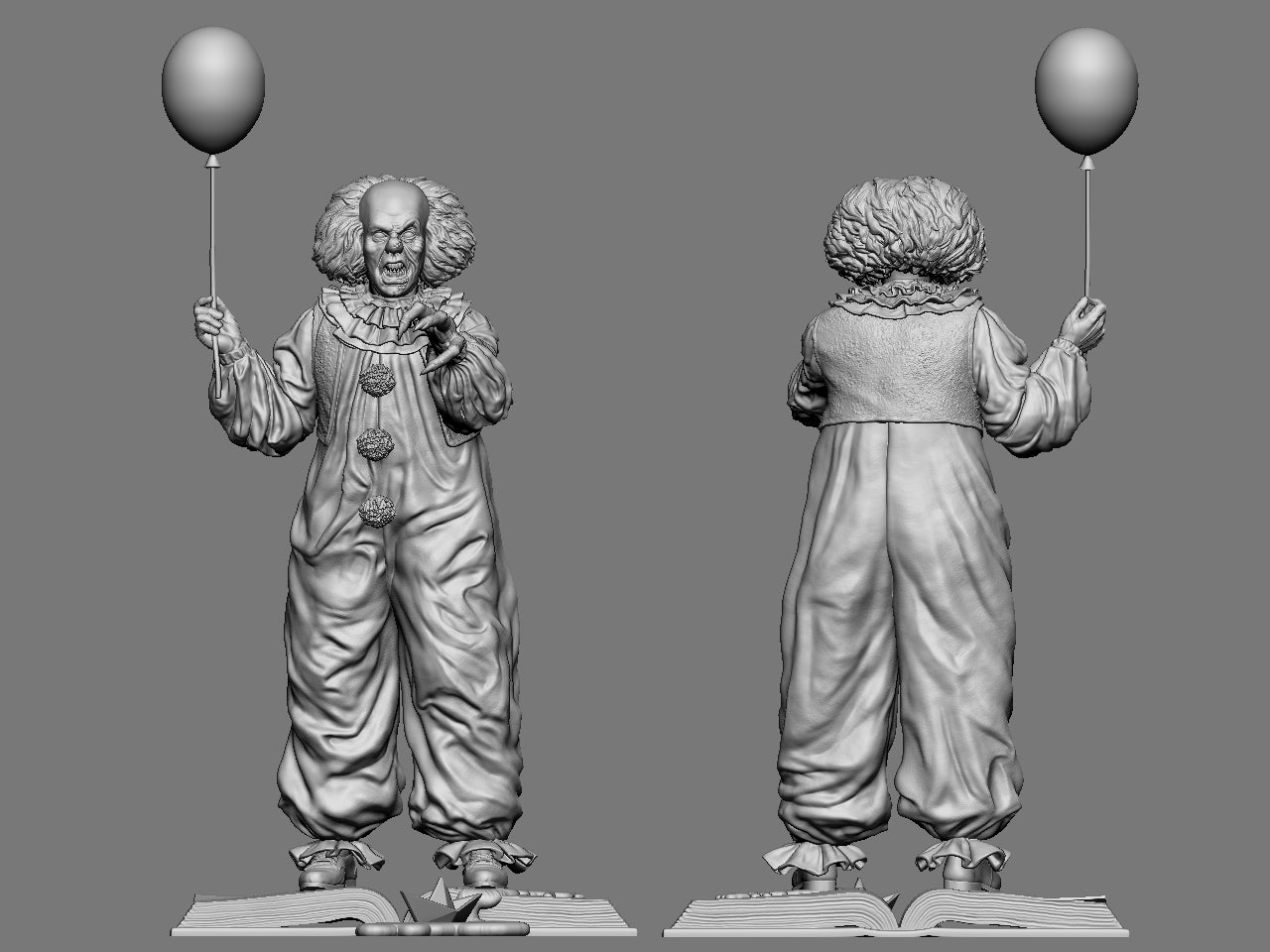 Pennywise - 3D Printed Statue - 8 Scale