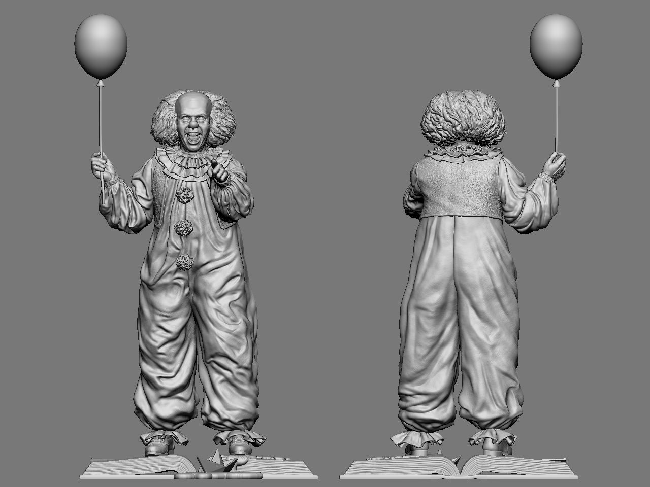 Pennywise - 3D Printed Statue - 8 Scale