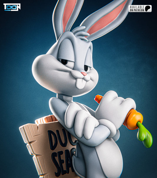 Bugs Bunny (Looney Tunes) - 3D Printed Model Kit 1:6 Scale
