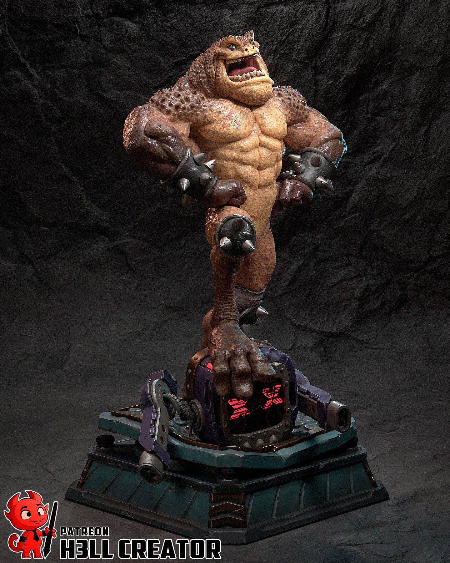 Pimple- 3D Printed Statue / Bust - 10 Scale