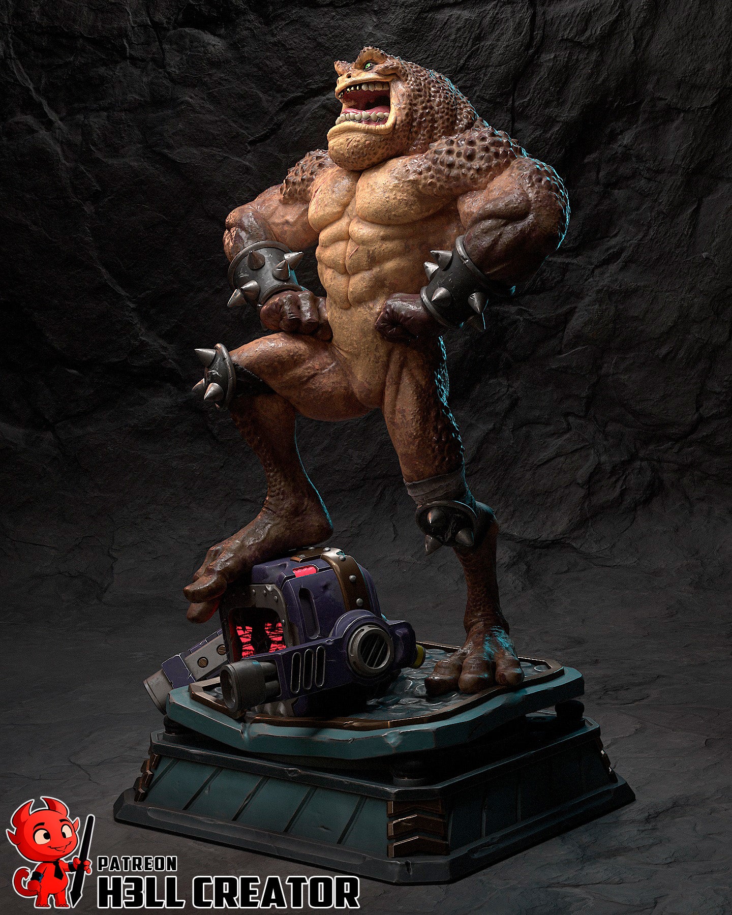Pimple- 3D Printed Statue / Bust - 10 Scale