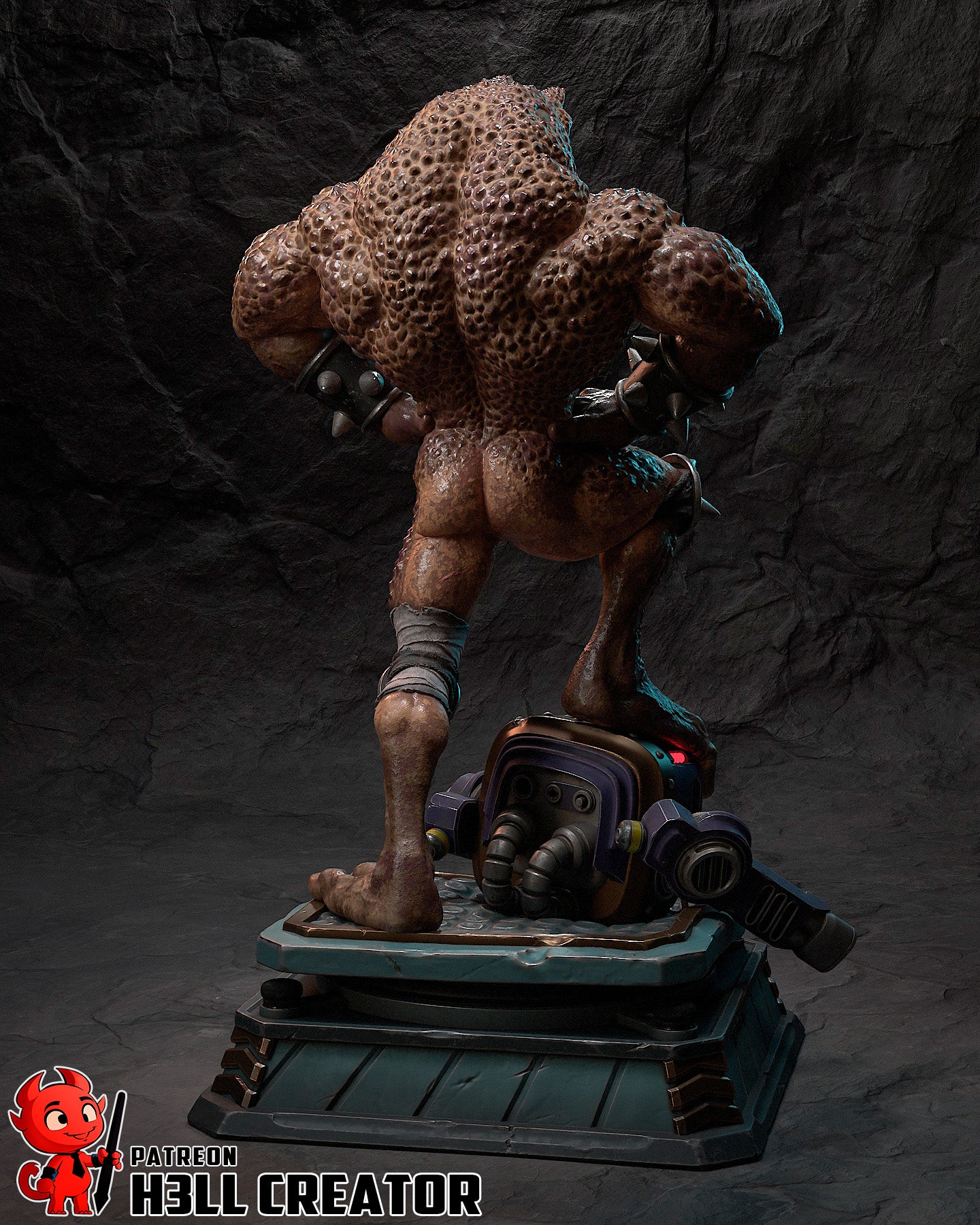 Pimple- 3D Printed Statue / Bust - 10 Scale