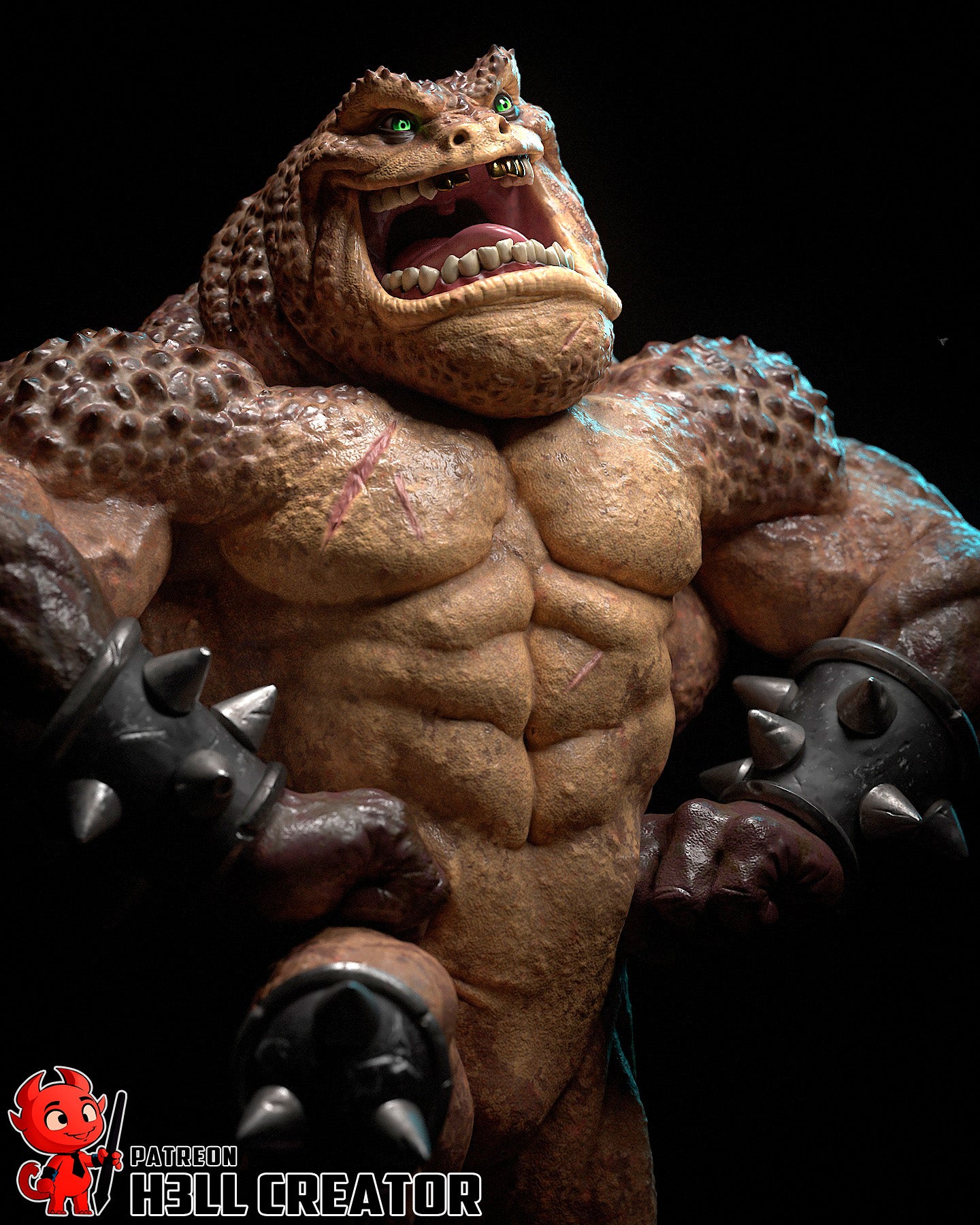 Pimple- 3D Printed Statue / Bust - 10 Scale