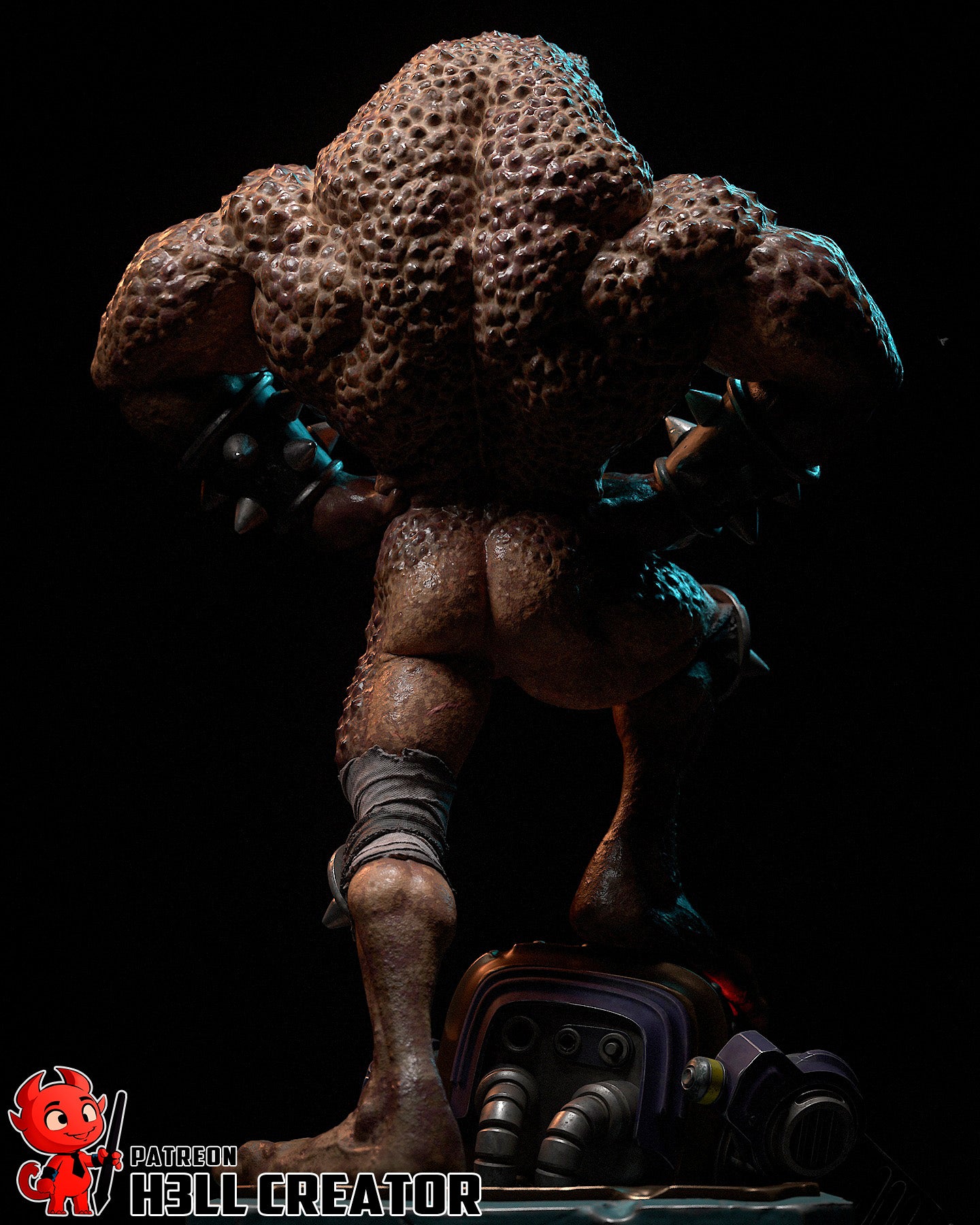 Pimple- 3D Printed Statue / Bust - 10 Scale
