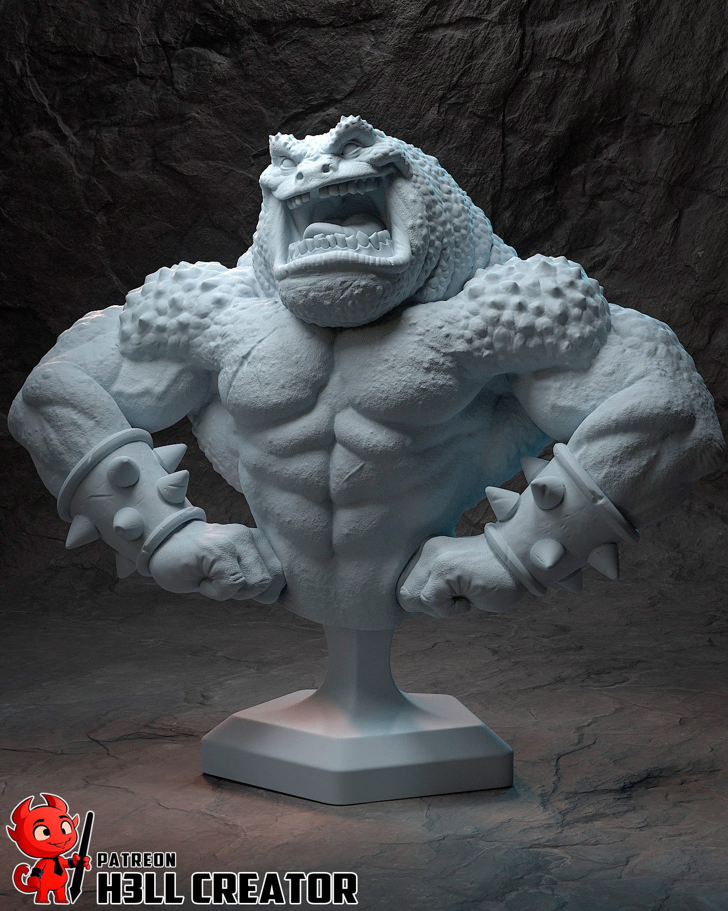 Pimple- 3D Printed Statue / Bust - 10 Scale