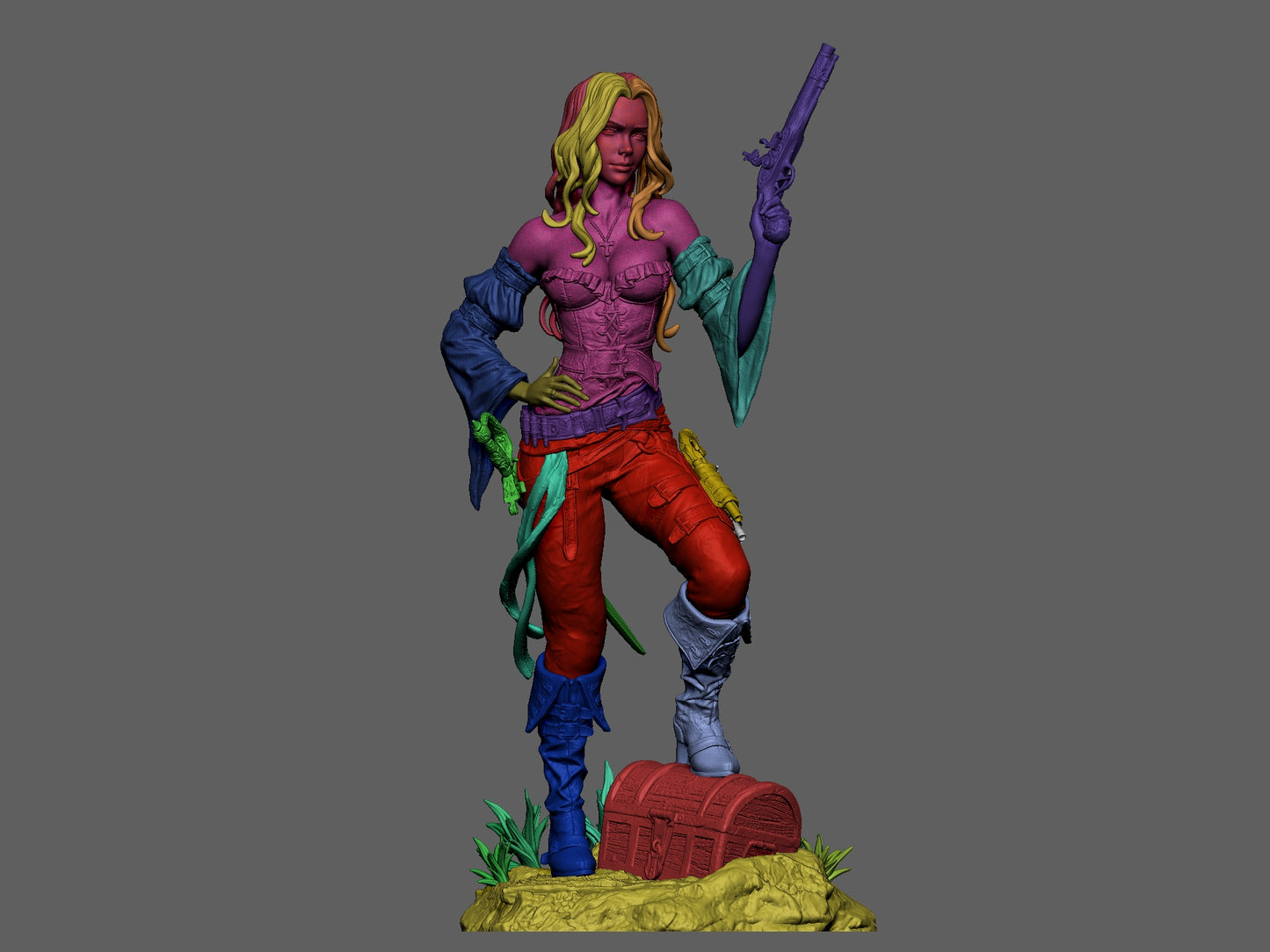 Pirate - The Legend of the High Seas - 3D Printed Model Kit