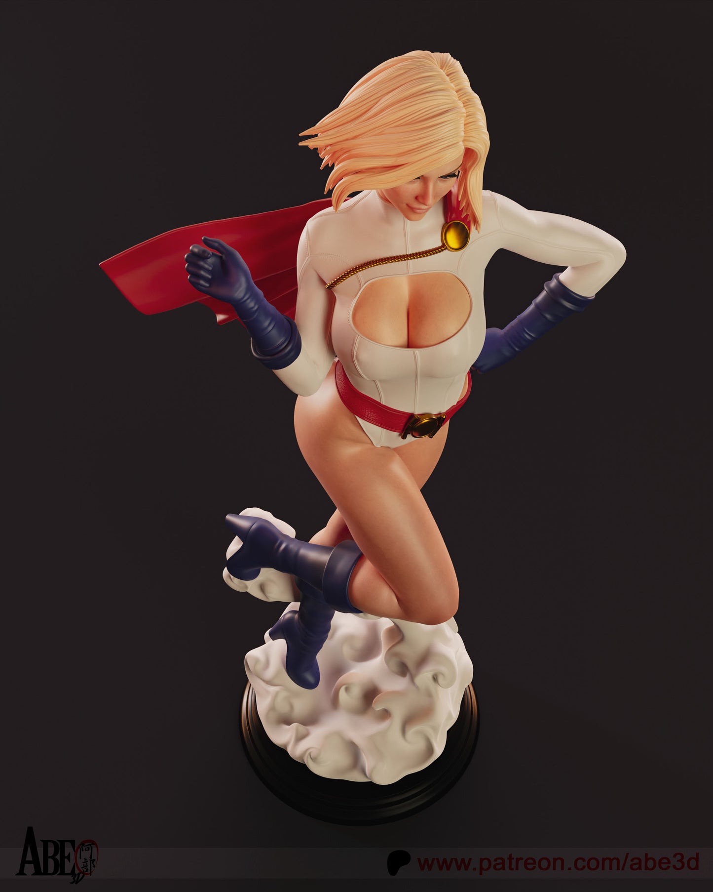 Power Girl - 3D Model Kit - 1:4 Scale