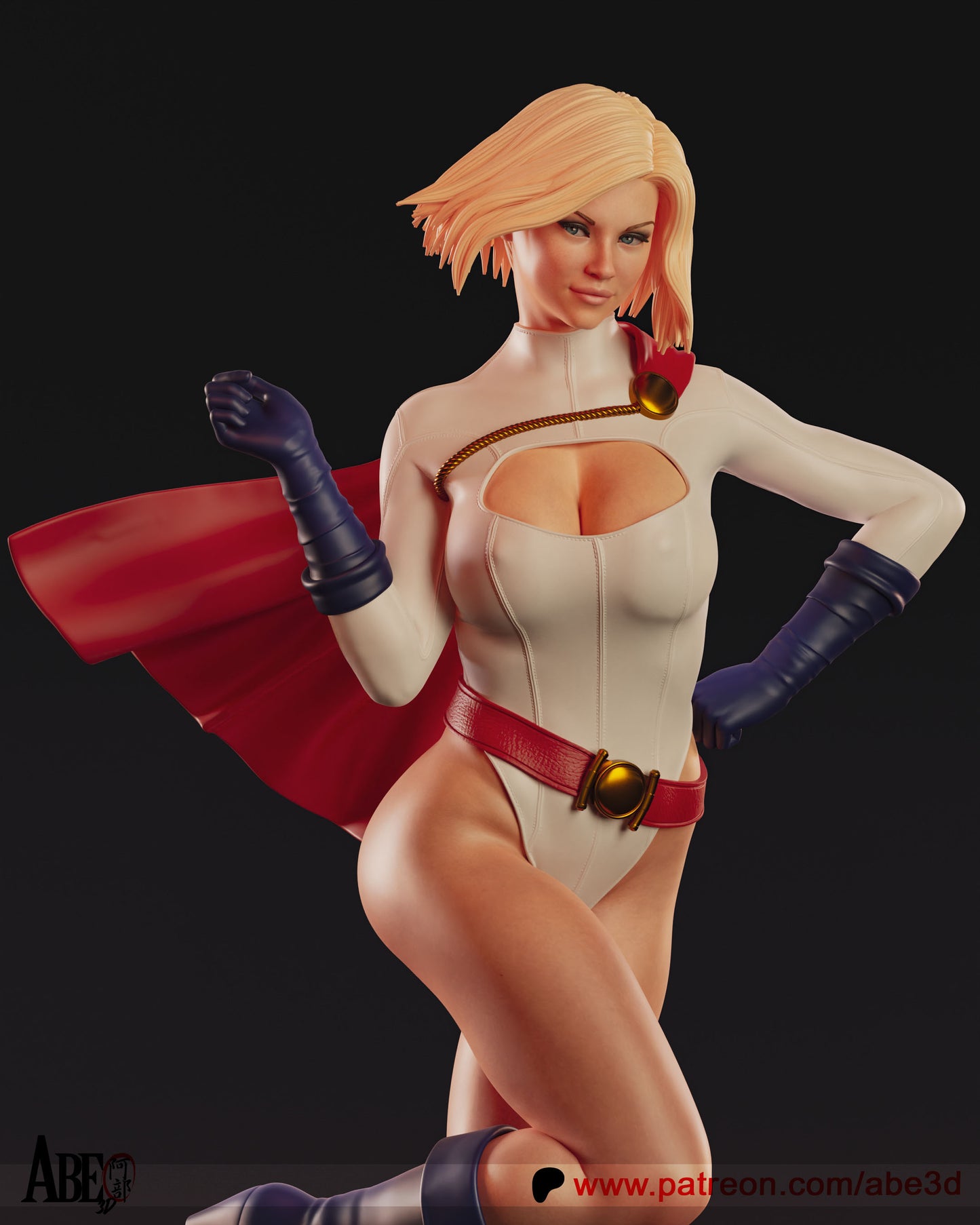 Power Girl - 3D Model Kit - 1:4 Scale