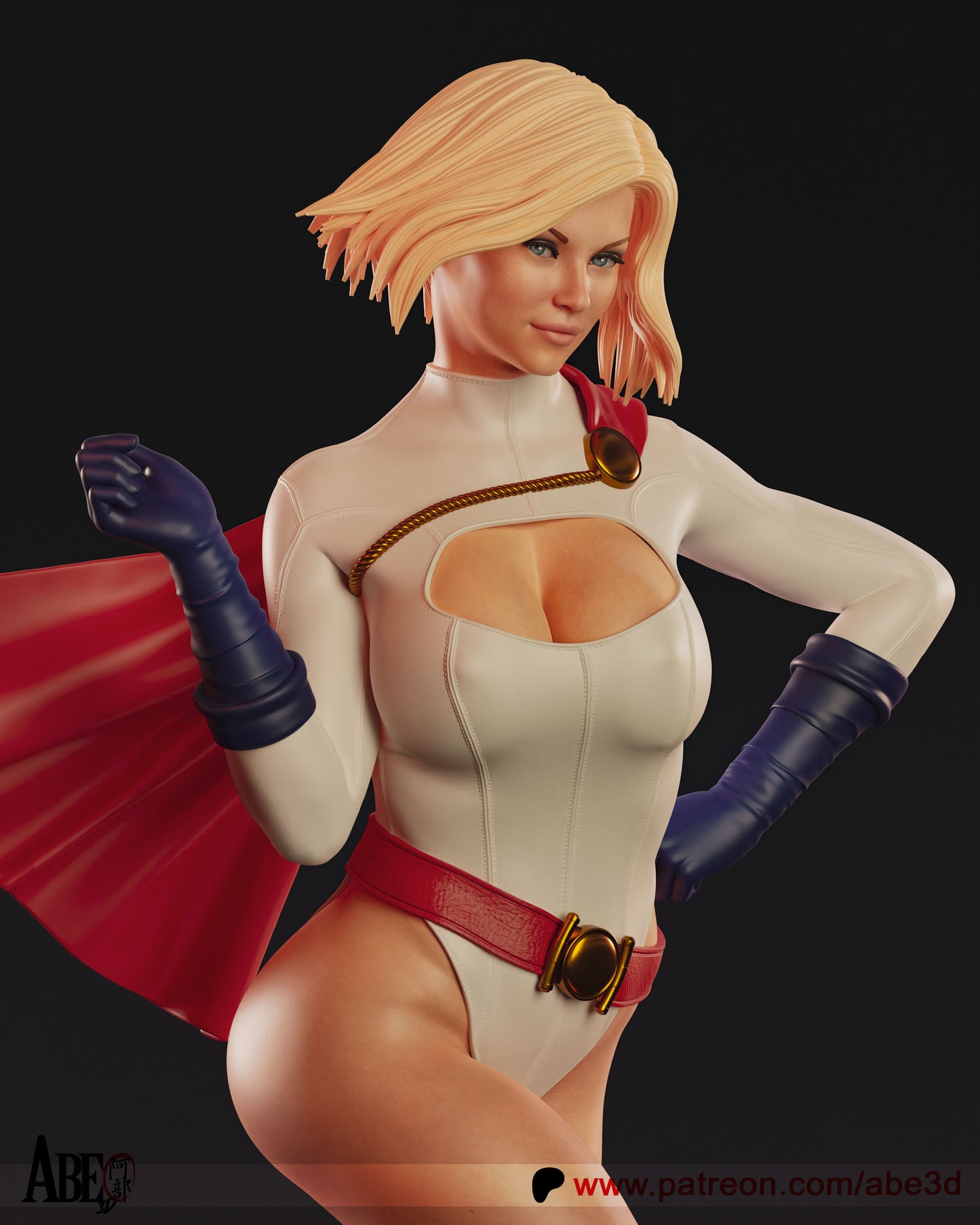Power Girl - 3D Model Kit - 1:4 Scale