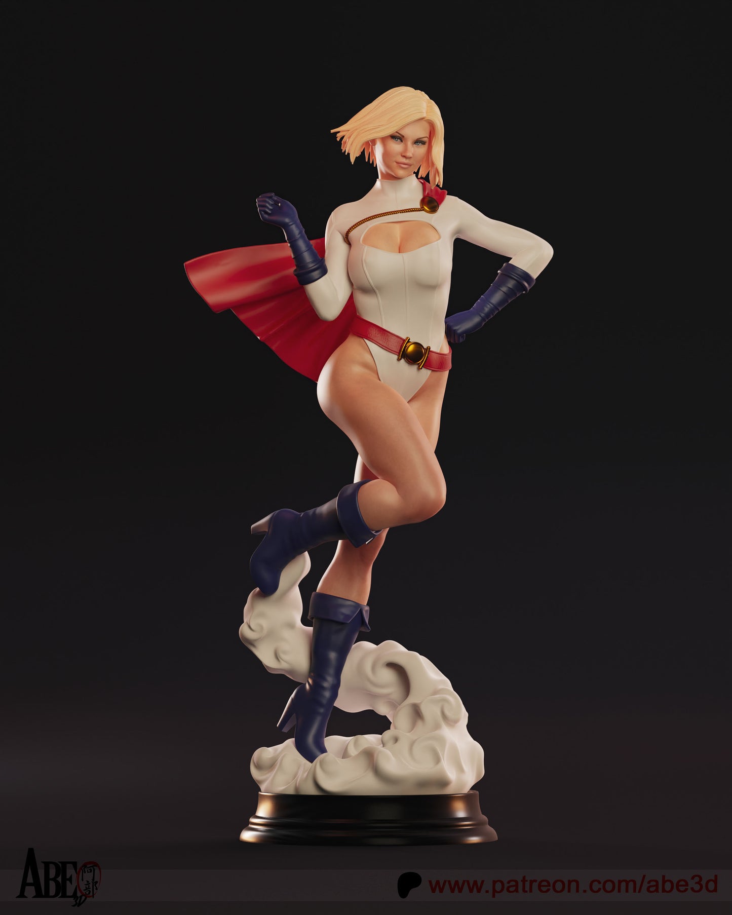 Power Girl - 3D Model Kit - 1:4 Scale