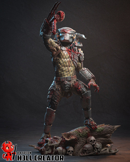 Predator 3D Printed Statue  or Bust Model Kit