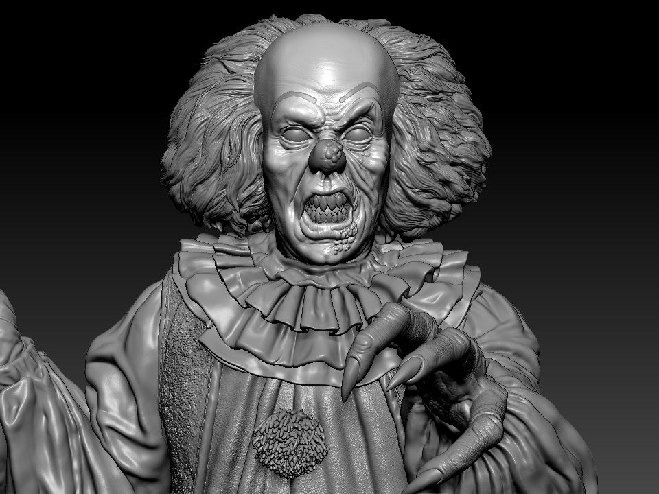 Pennywise - 3D Printed Statue - 8 Scale