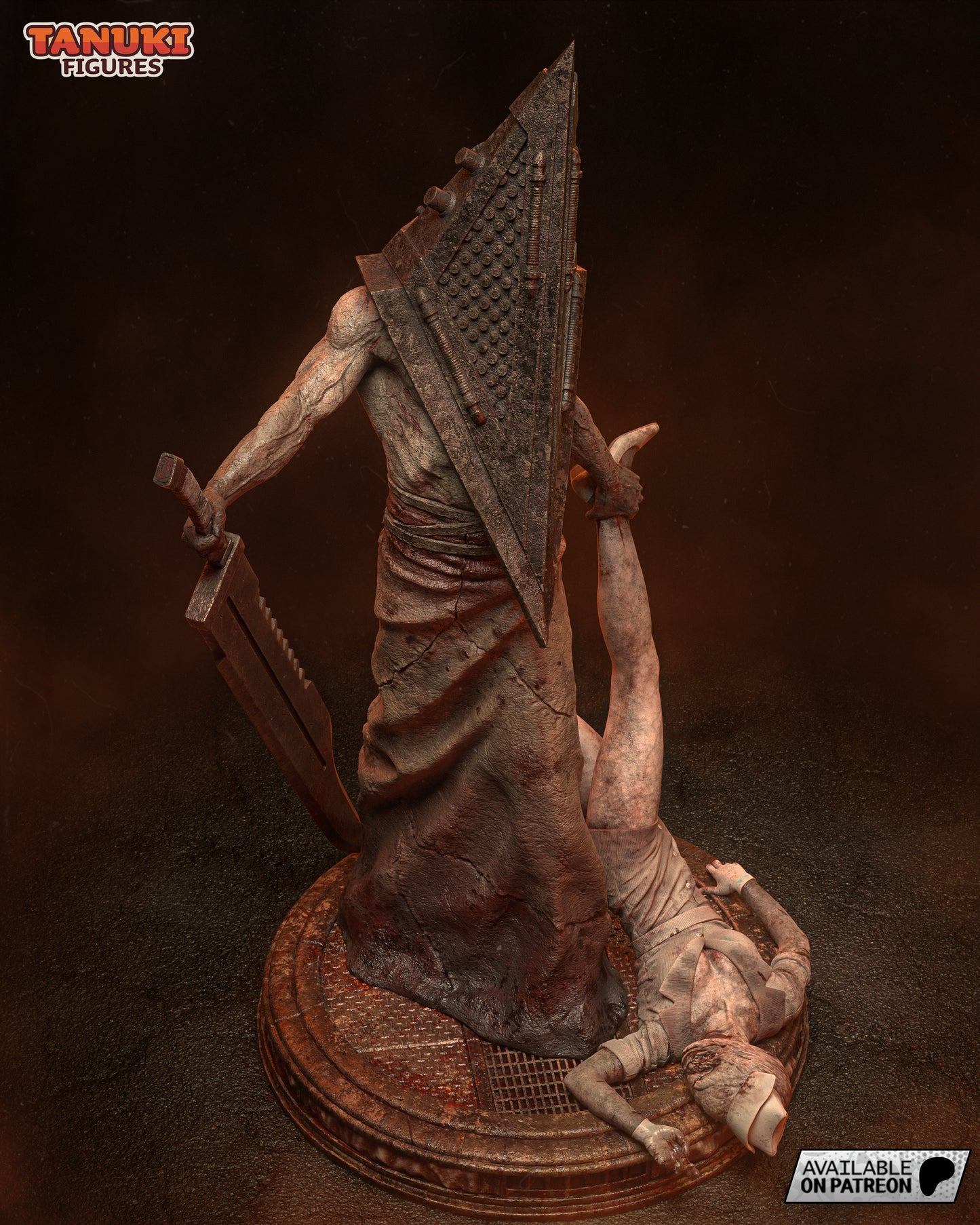 Pyramid Head (Silent Hill) H: 402mm - 3D Printed Statue