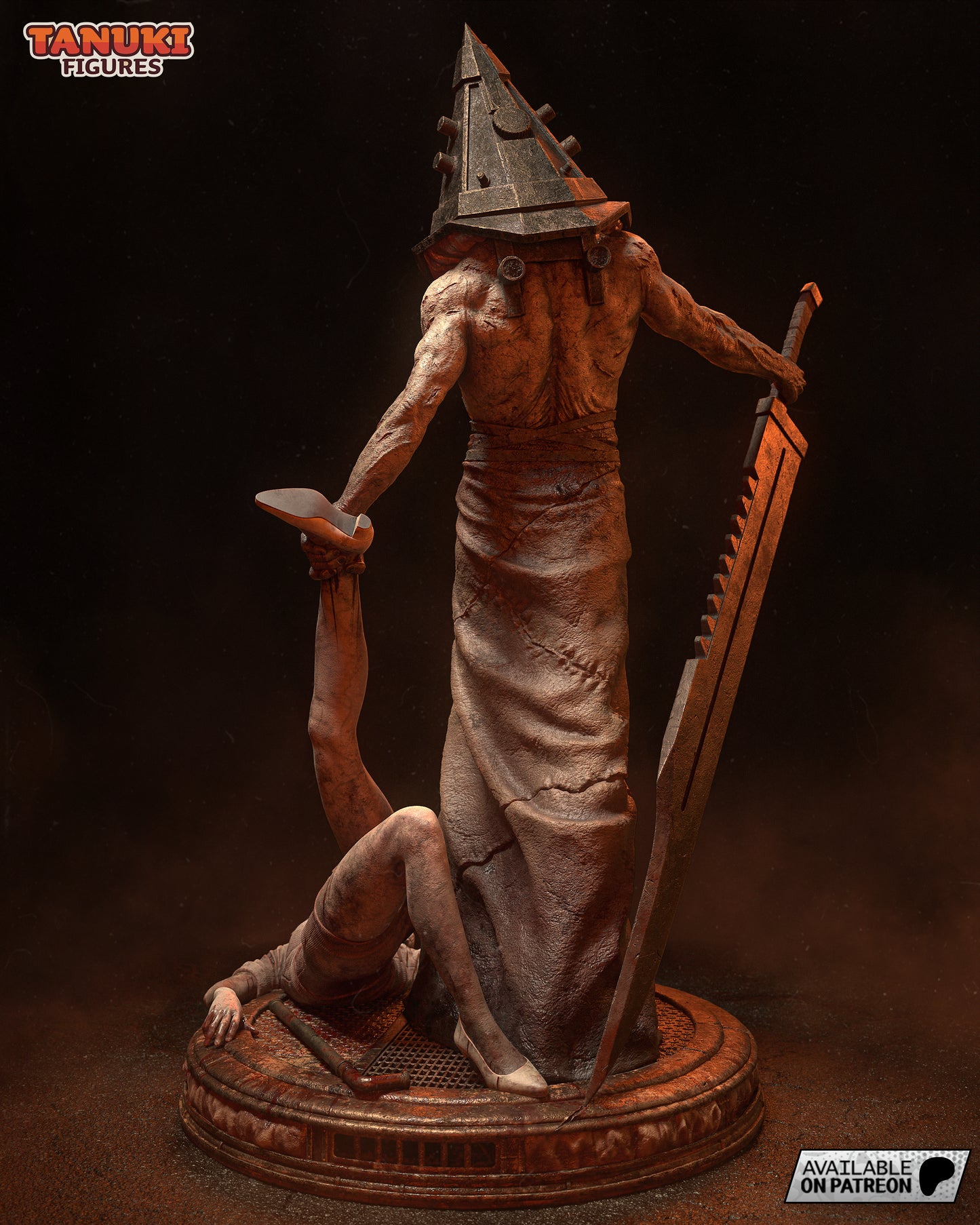 Pyramid Head (Silent Hill) H: 402mm - 3D Printed Statue