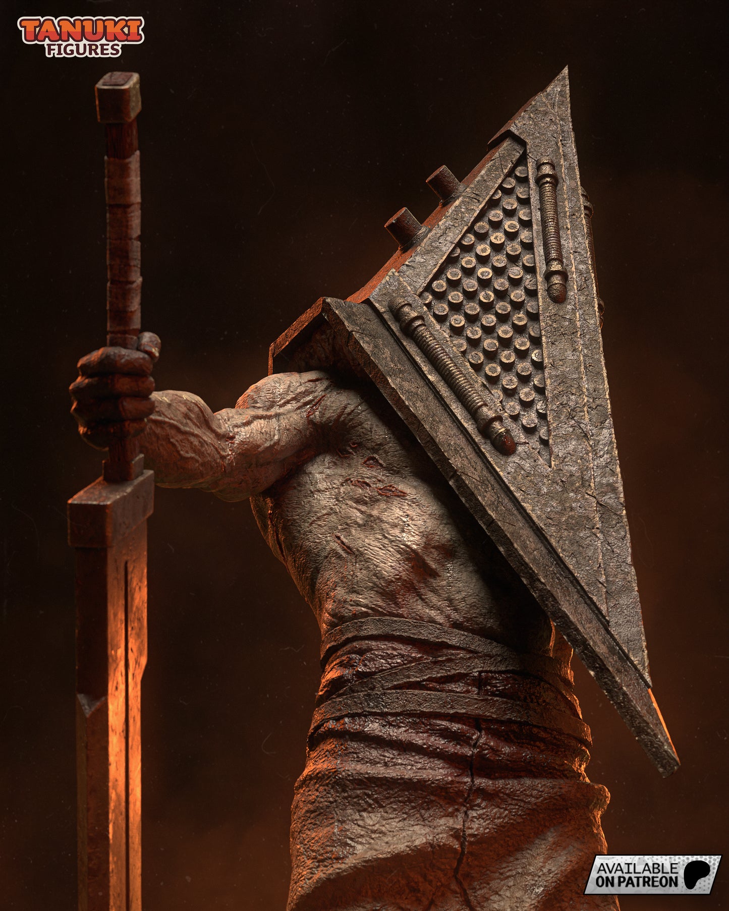 Pyramid Head (Silent Hill) H: 402mm - 3D Printed Statue
